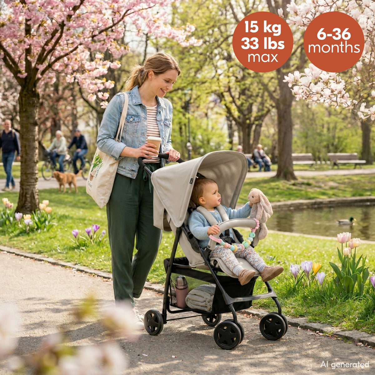 hauck Sport T13 Lightweight Compact and Foldable Stroller, Push Chair (Used) - VMInnovations