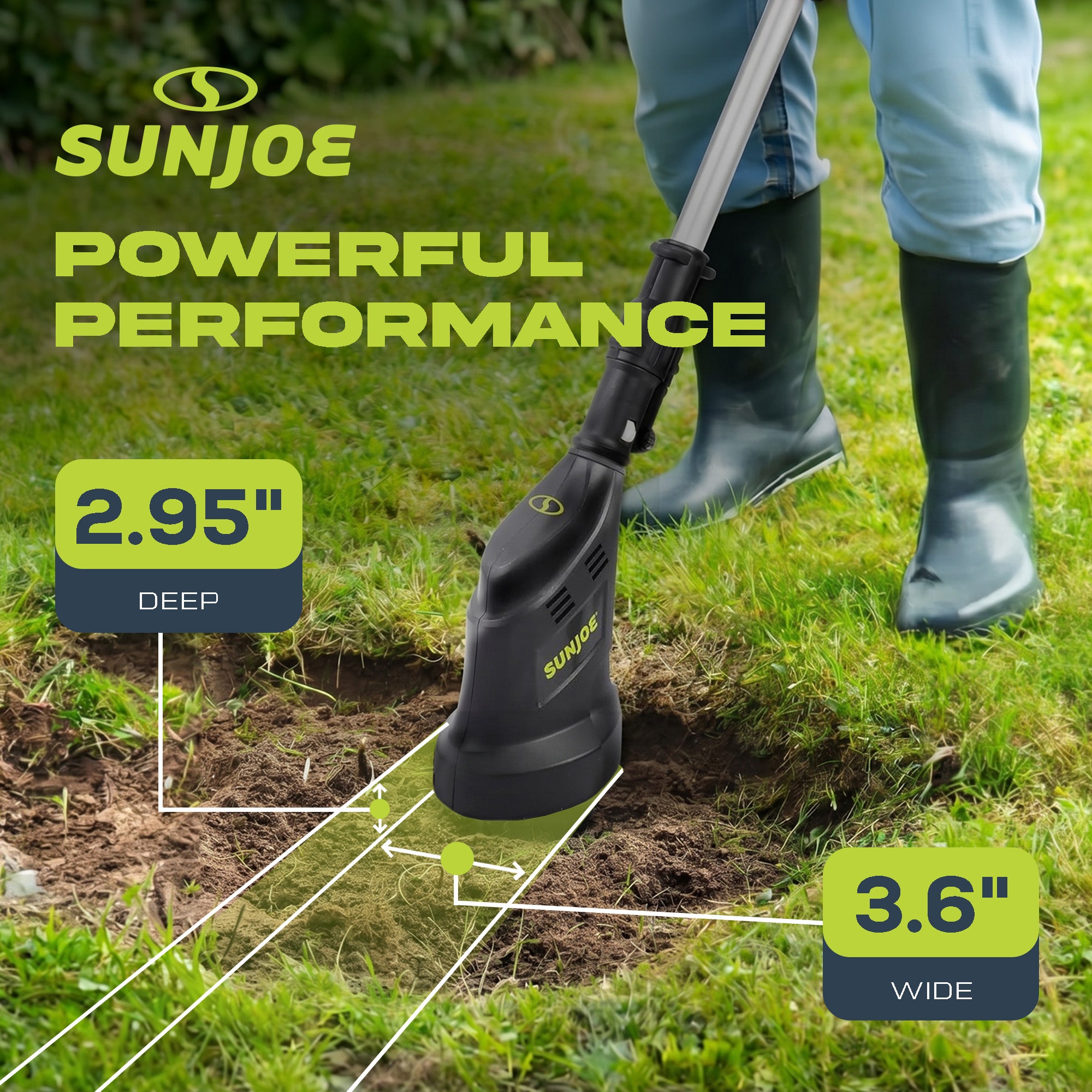 Sun Joe 24V Claw Tiller and Cultivator for Small Scale Gardening, 24V-CTLR-LTE