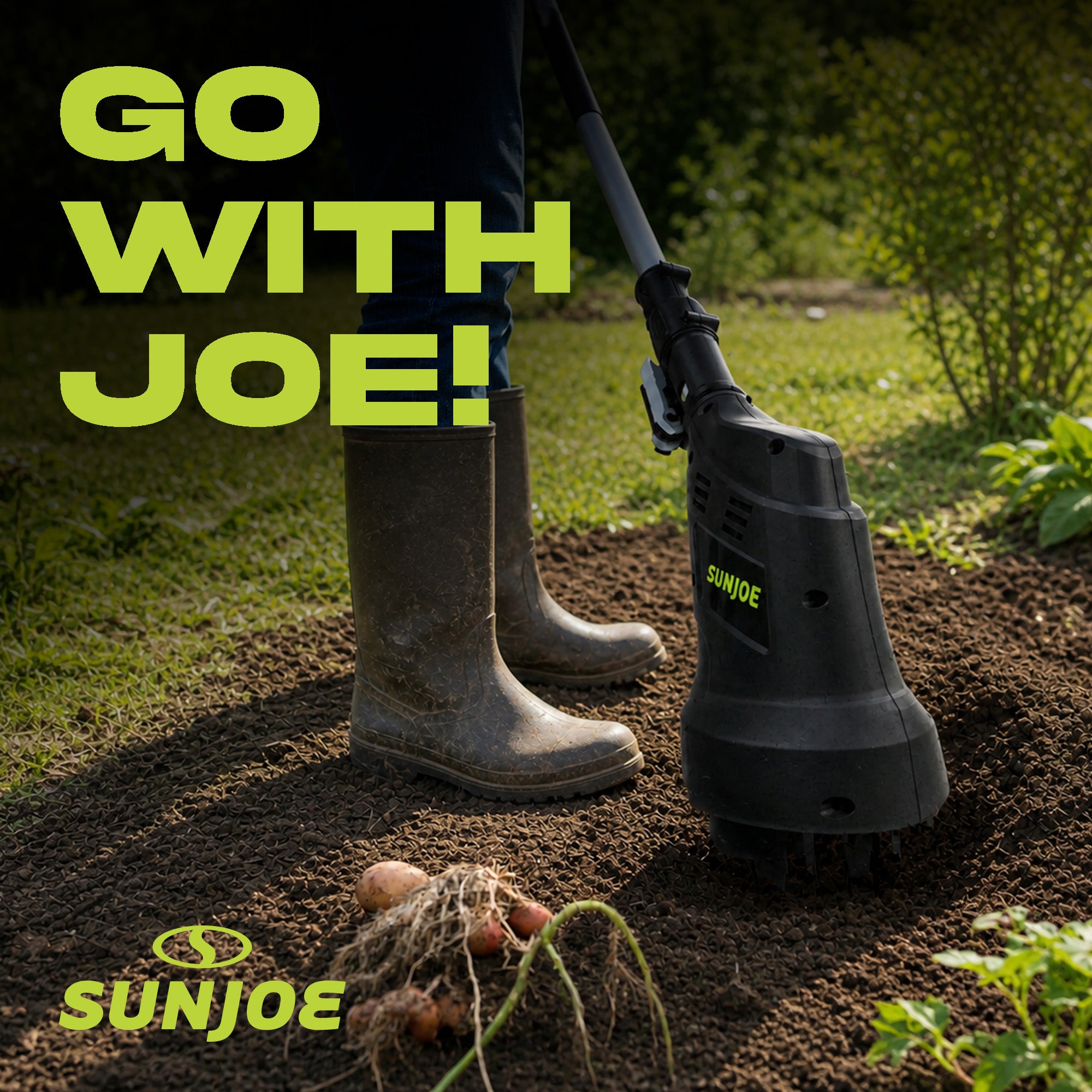 Sun Joe 24V Claw Tiller and Cultivator for Small Scale Gardening, 24V-CTLR-LTE