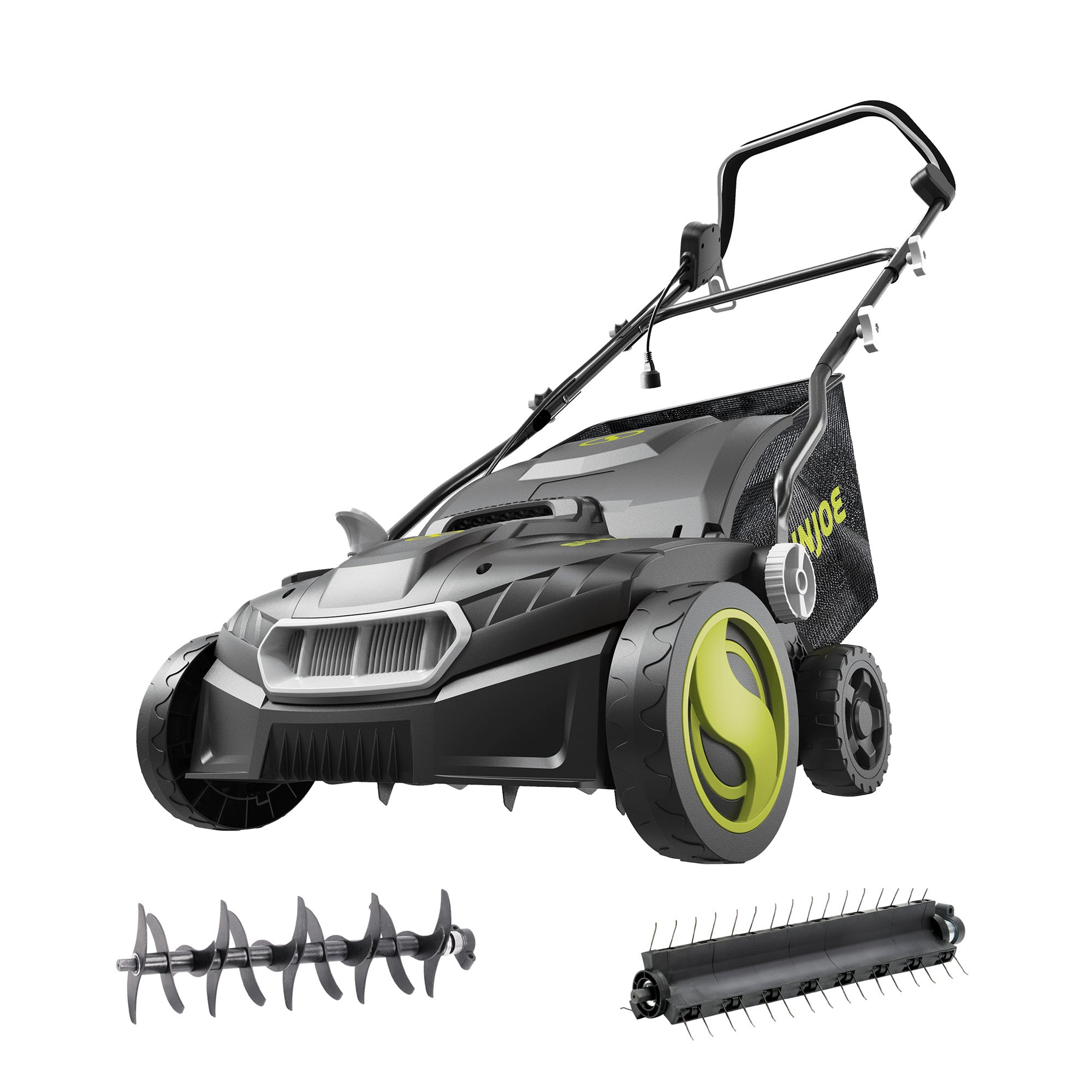 Sun Joe 15" Battery Powered Dethatcher Scarifier with 13.2 Gallon Bag (Open Box) - VMInnovations