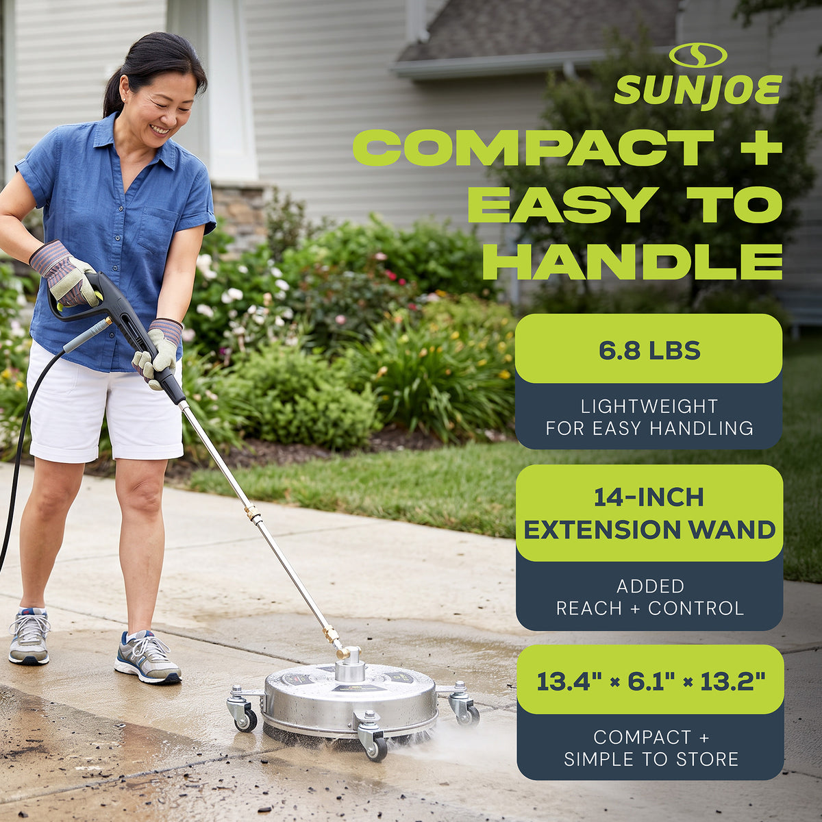 Sun Joe 14-Inch Universal Surface Cleaner Pressure Washer Attachment, SPX-SC14 - VMInnovations