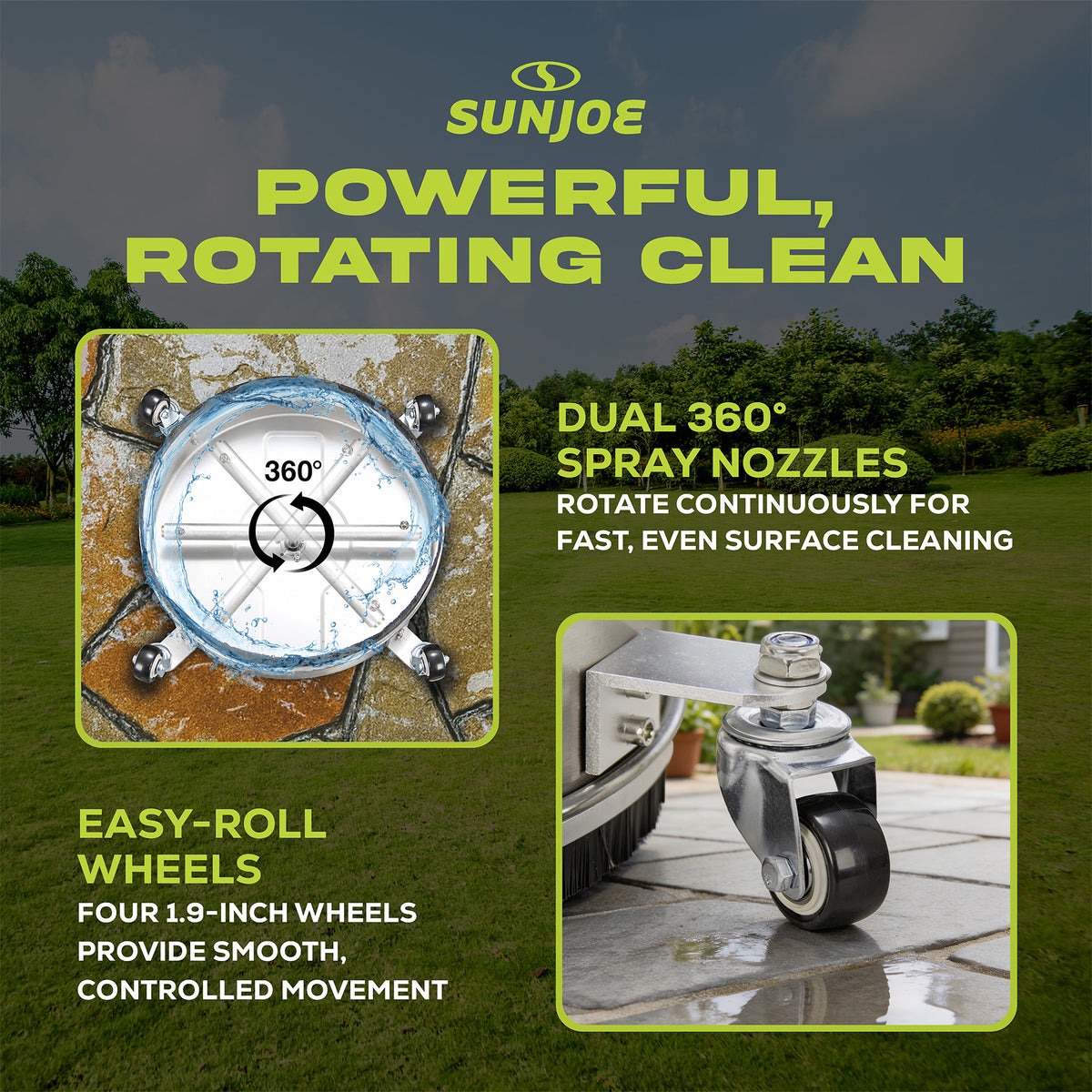 Sun Joe 17-Inch Universal Surface Cleaner Pressure Washer Attachment (Open Box)