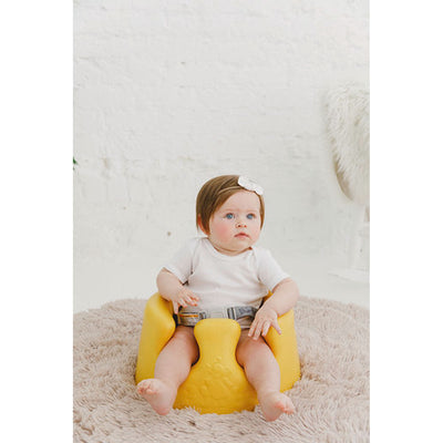Bumbo Baby Infant Soft Foam Floor Seat with 3 Point Adjustable Harness, Mimosa