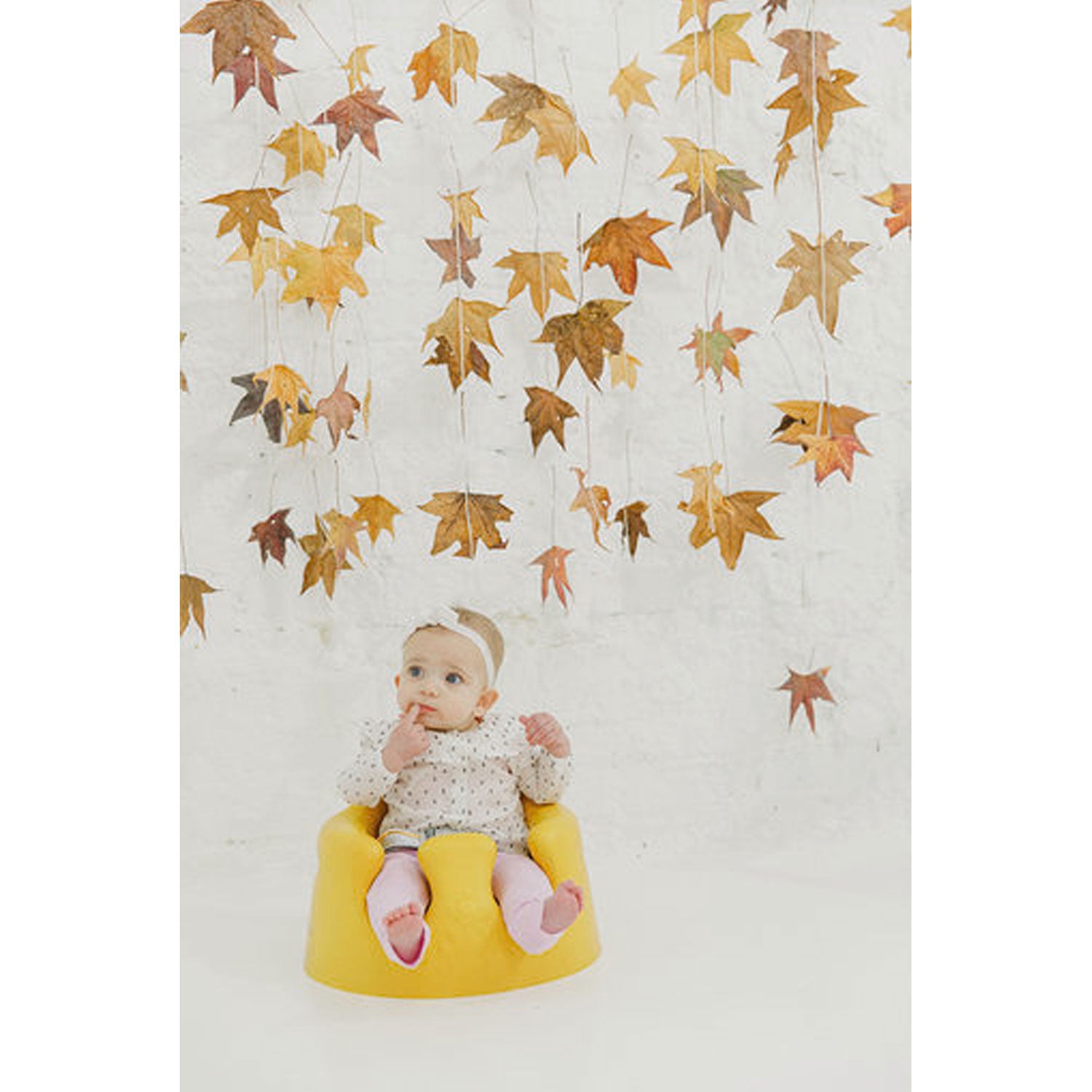 Bumbo Baby Infant Soft Foam Floor Seat with 3 Point Adjustable Harness, Mimosa
