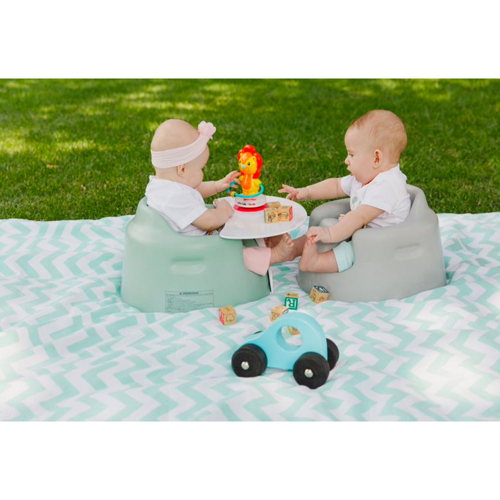 Bumbo Baby Infant Soft Foam Floor Seat with Play Top Tray Attachment, Duck Egg