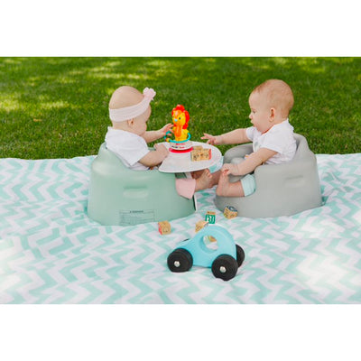 Bumbo Baby Infant Soft Foam Floor Seat w/ 3 Point Adjustable Harness, Duck Egg