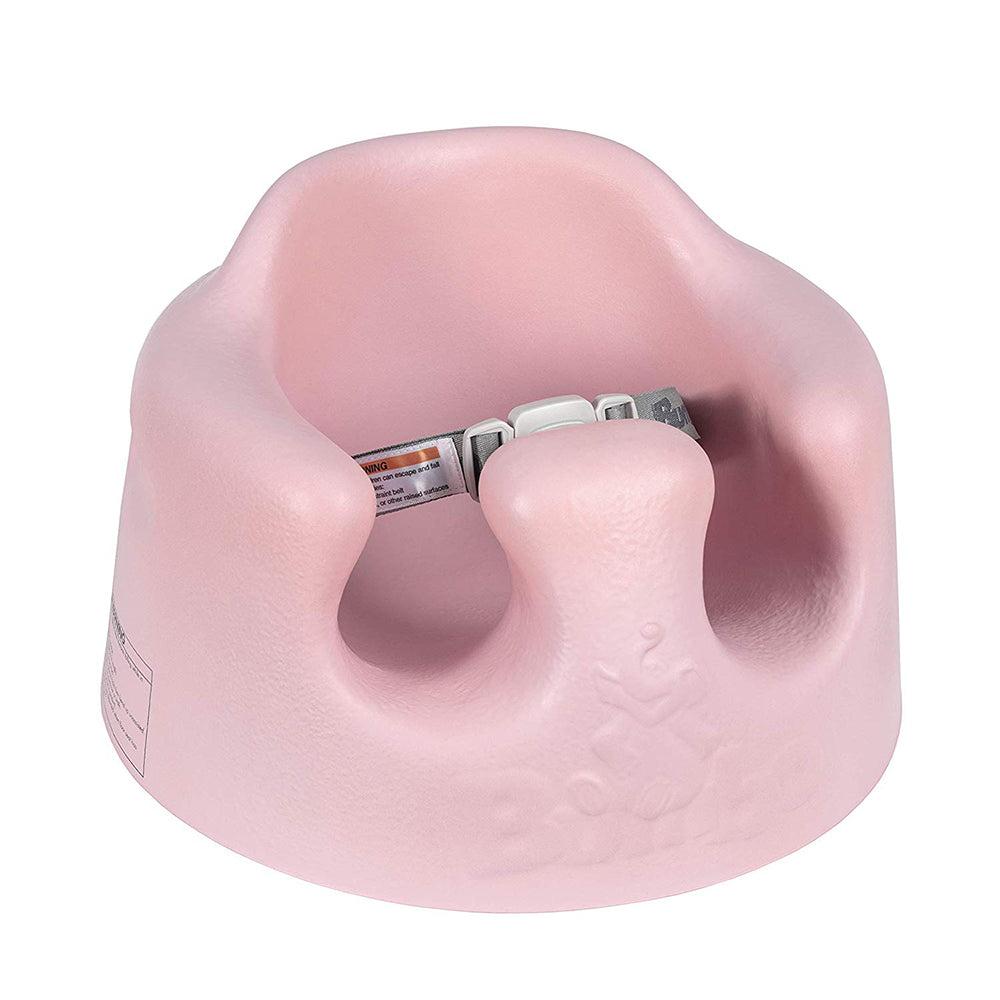 Bumbo Baby Infant Portable Foam Floor Seat with Play Top Tray Attachment, Pink - VMInnovations