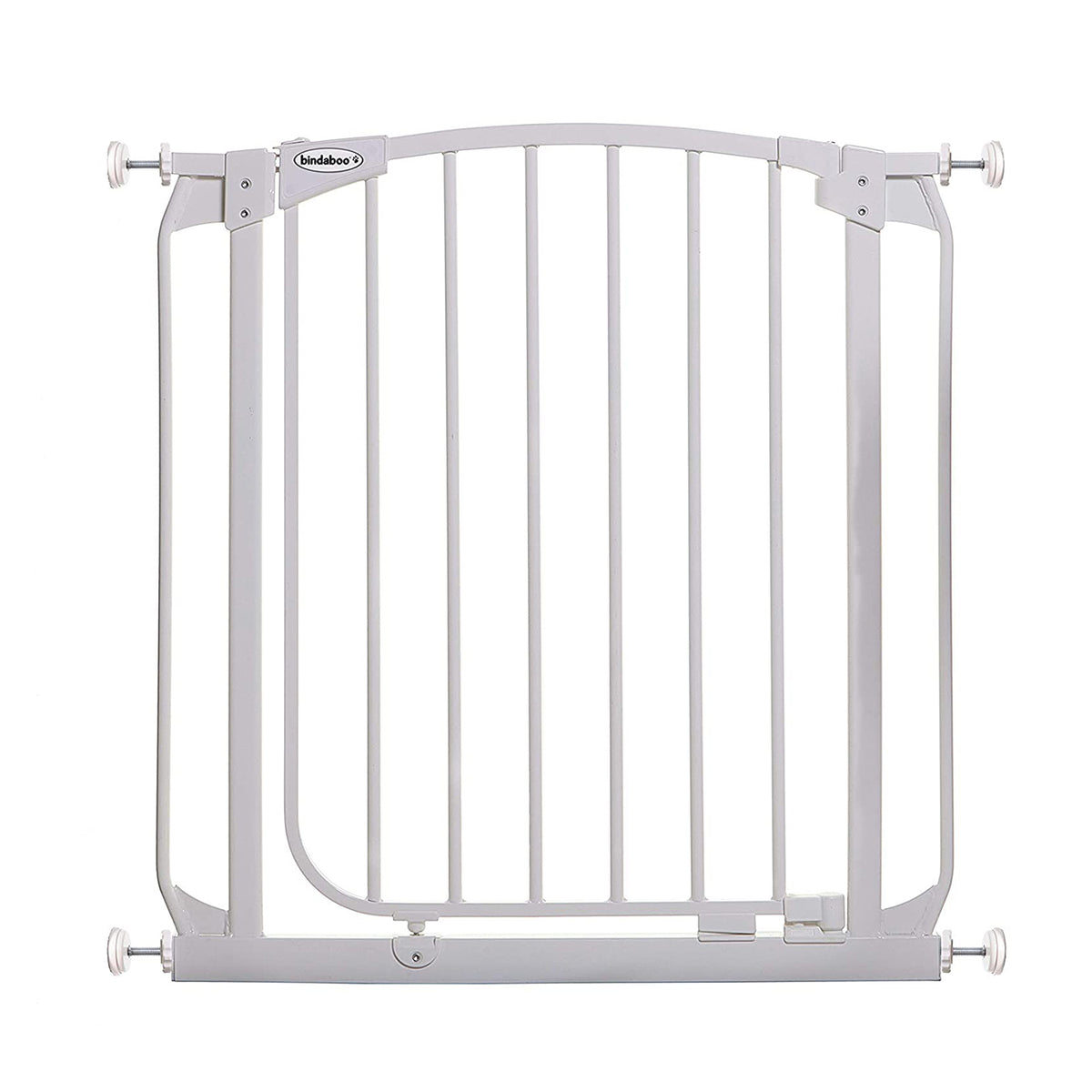 Bindaboo B1101 28 to 32 In Expanding Swing Close Baby and Pet Safety Gate, White - VMInnovations