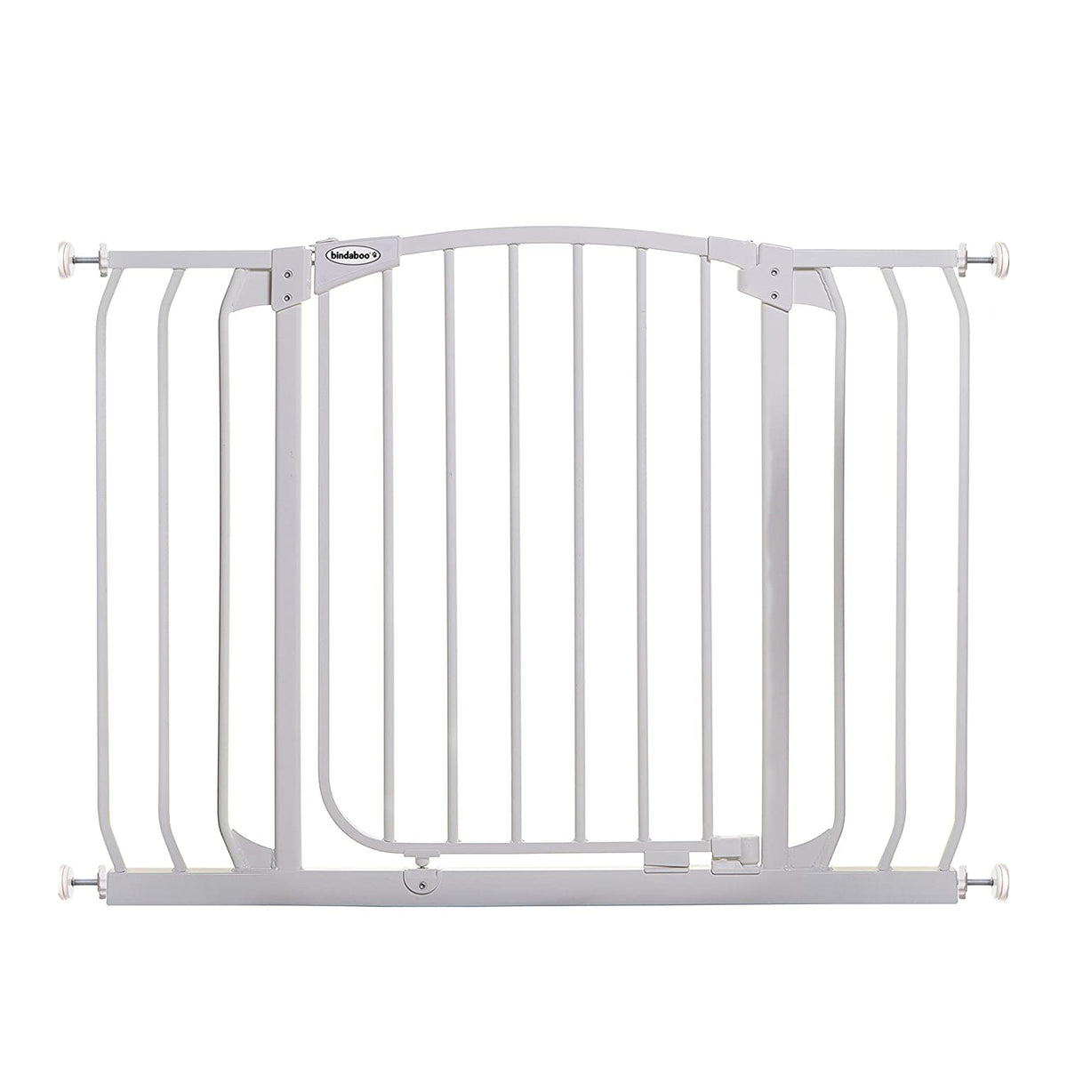 Bindaboo B1103 38 to 42.5 Inch Extra Tall Wide Swing Close Baby Pet Gate, White - VMInnovations