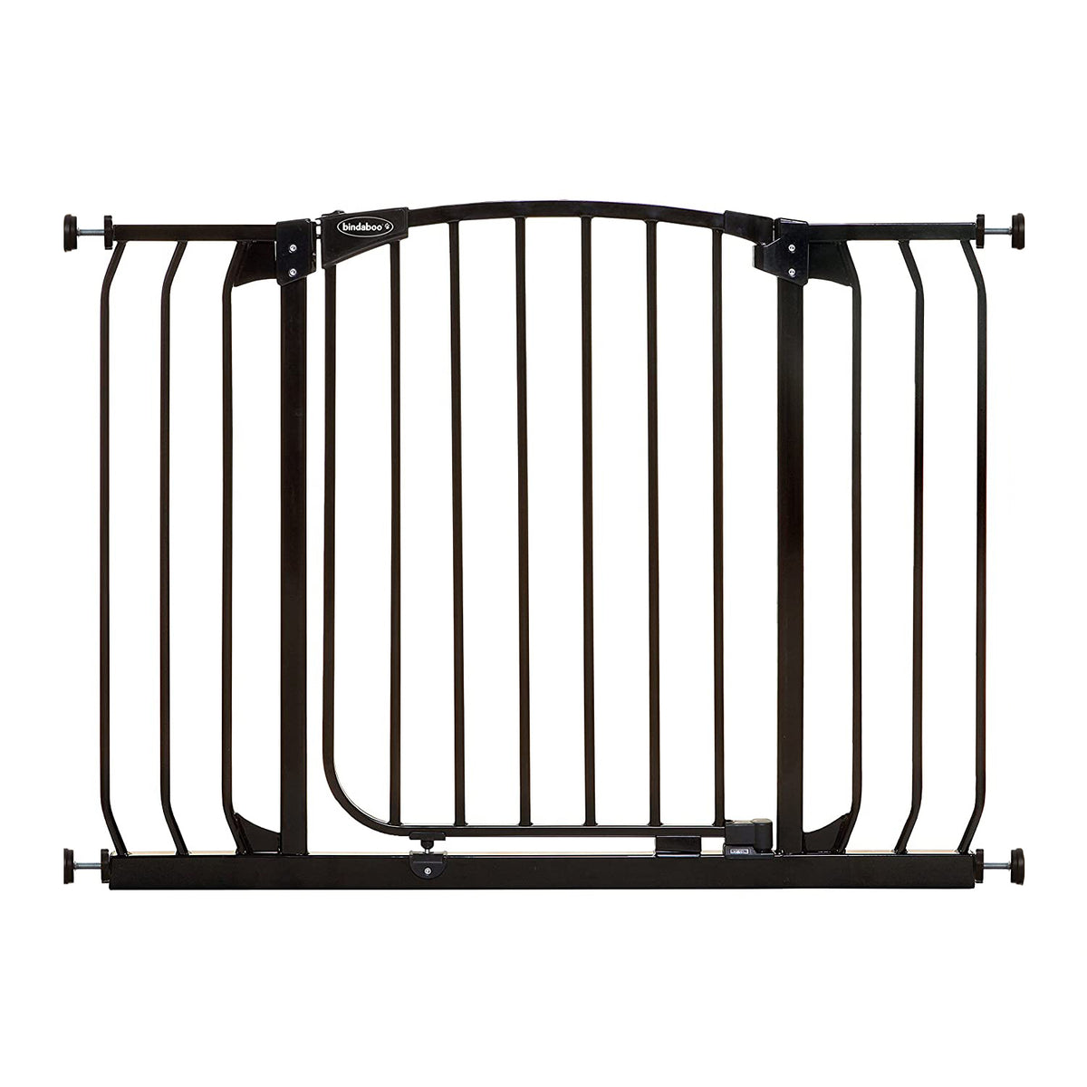 Bindaboo B1104 38 to 42.5 Inch Swing Close Baby and Pet Safety Gate, Black - VMInnovations