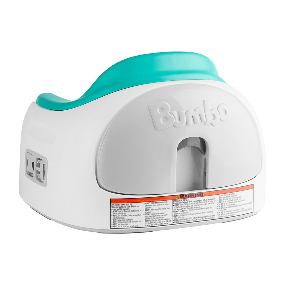 Bumbo Baby Toddler Adjustable Height 3 in 1 Non Slip Multi Seat with Tray, Aqua