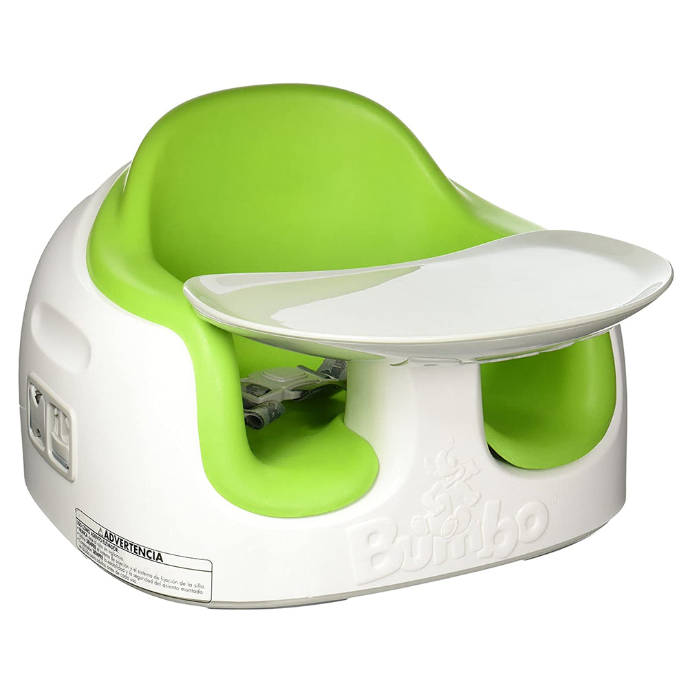 Bumbo Baby Toddler Adjustable Height 3-in-1 Non-Slip Booster Multi Seat, Lime - VMInnovations