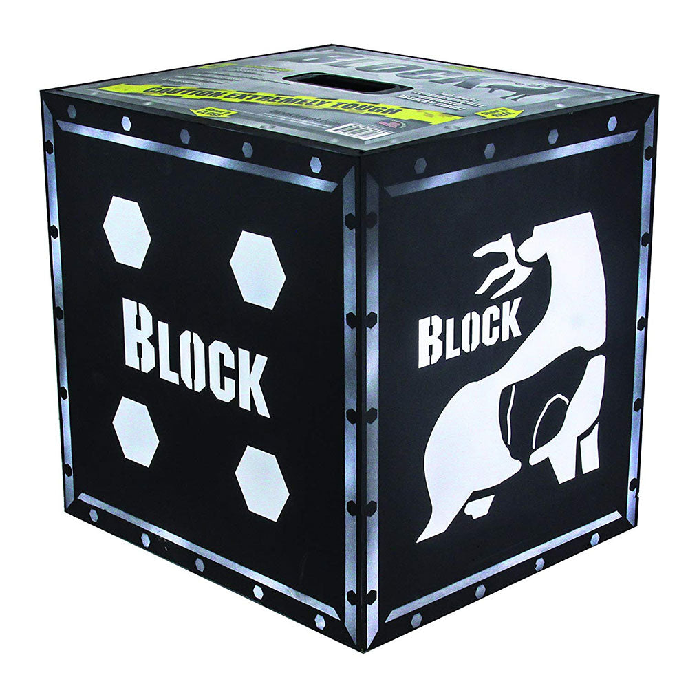 BLOCK XL 4 Sided High Density Core Vault Archery Arrow Target, Black (Used)