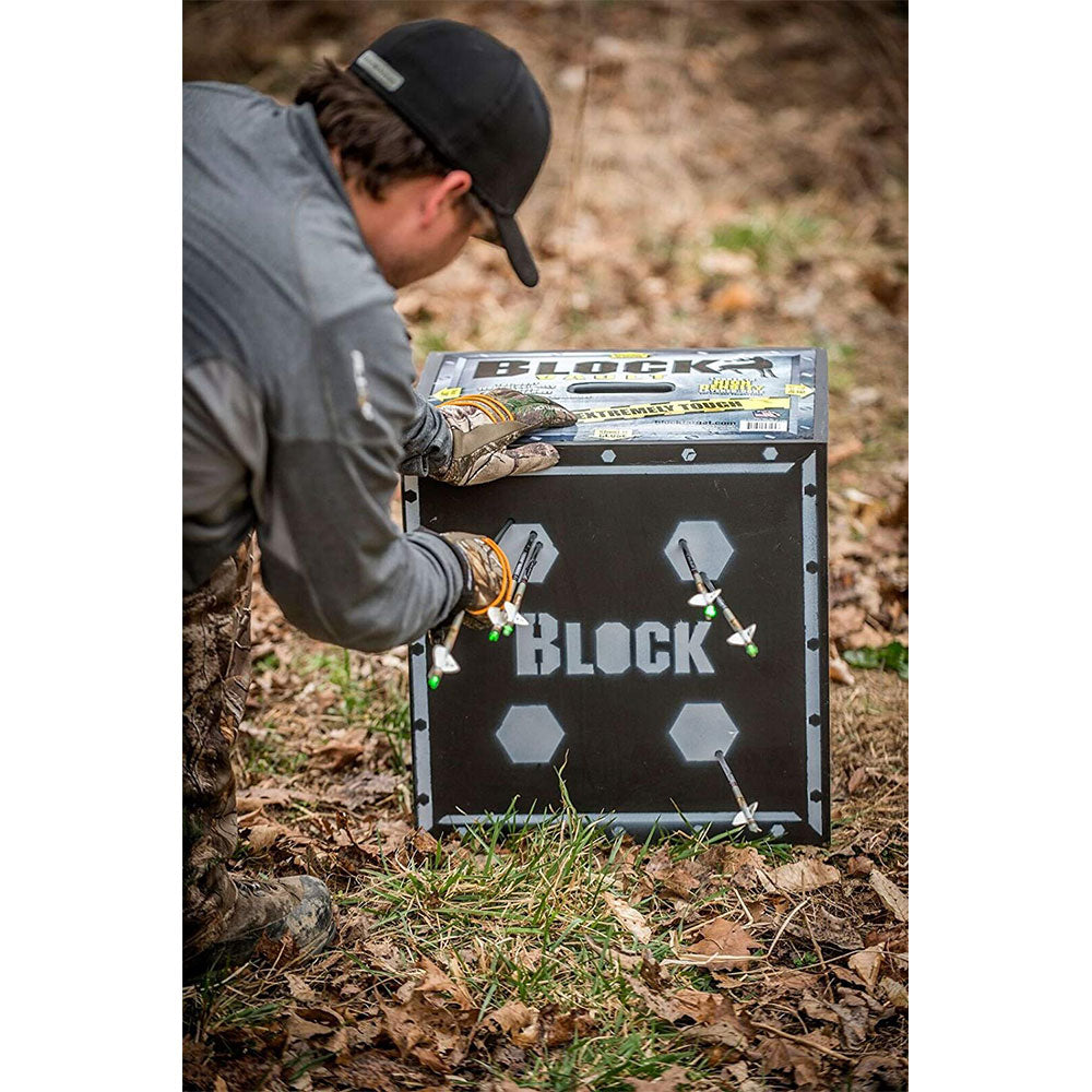 BLOCK XL 4 Sided High Density Core Vault Archery Arrow Target, Black (Used)