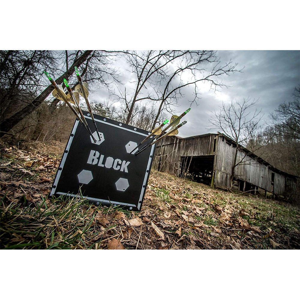 BLOCK XXL 4 Sided High Density Layered Core Vault Archery Target Black (Damaged)