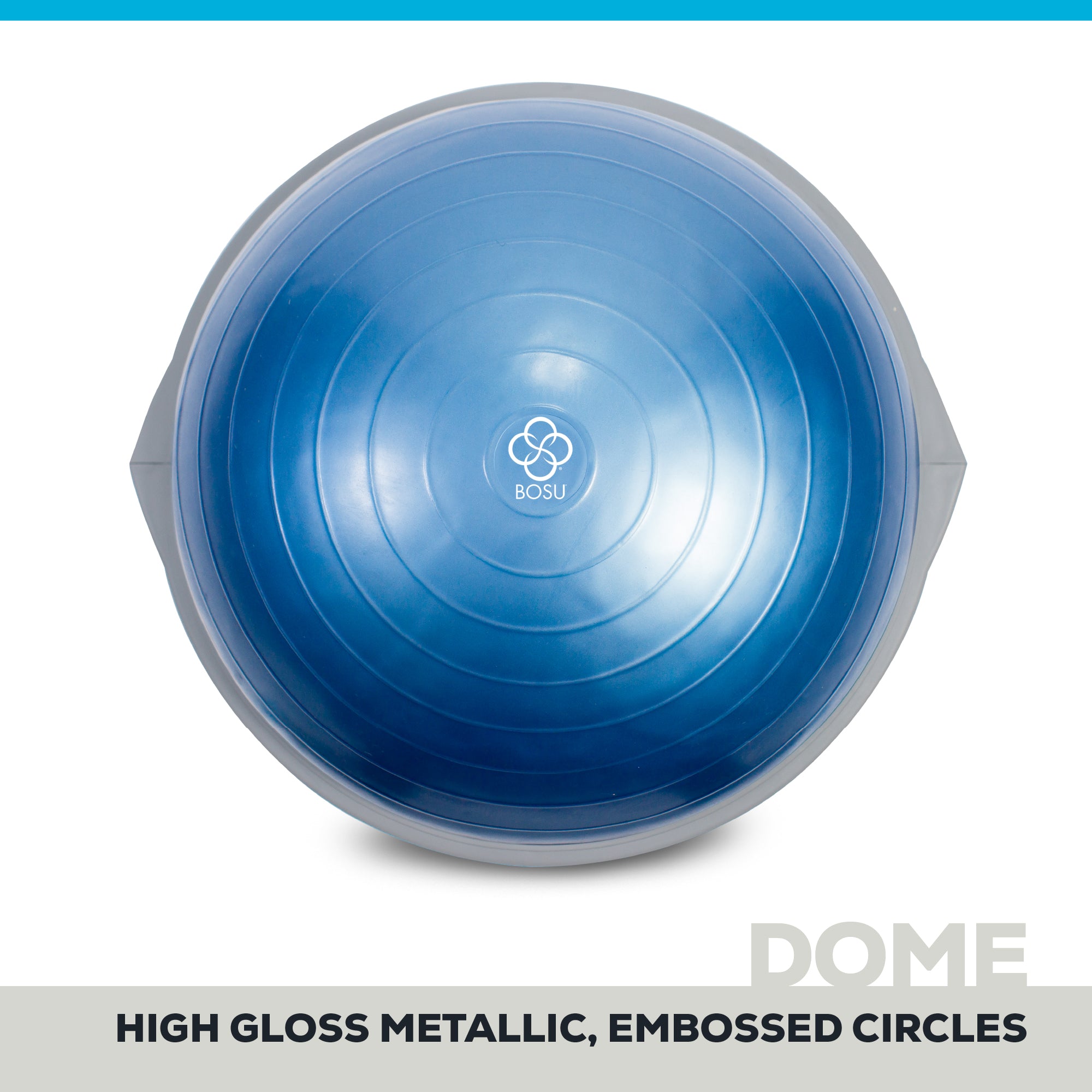 Bosu Pro Home Gym 26 Inch Balance Strength Trainer Ball, Blue (For Parts)