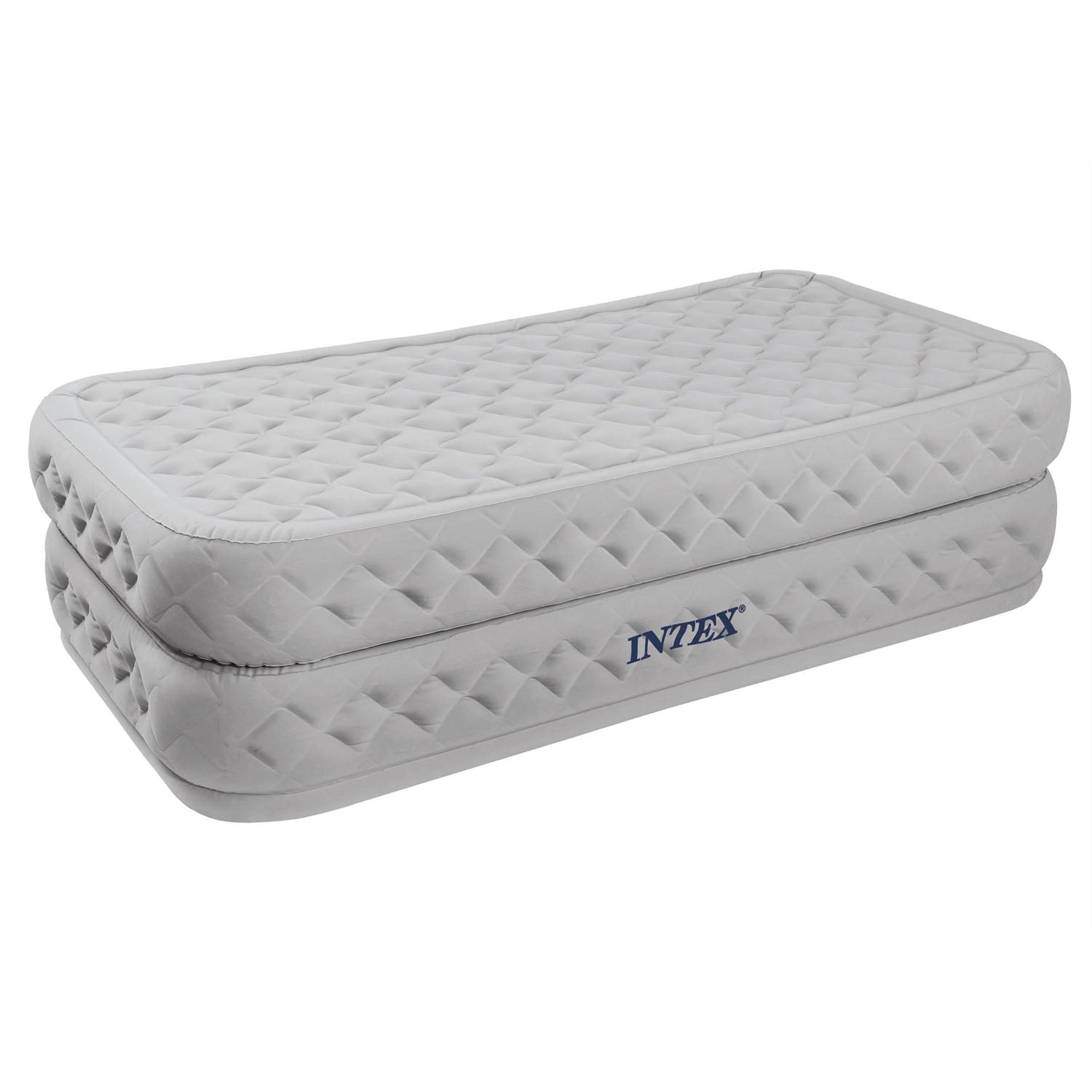 INTEX Twin Supreme Air Flow Bed Raised Airbed Mattress & Built-In Pump(Open Box)