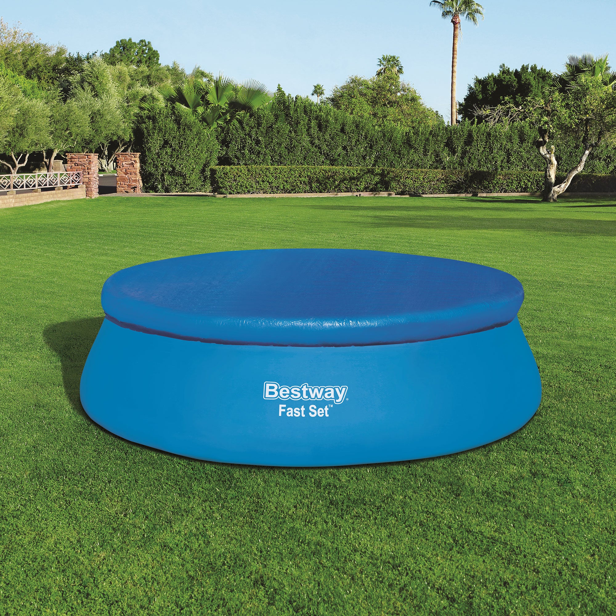 Bestway Pool Debris Cover 15’ Round Pools & Swimline 4' Telescopic Skimmer Net