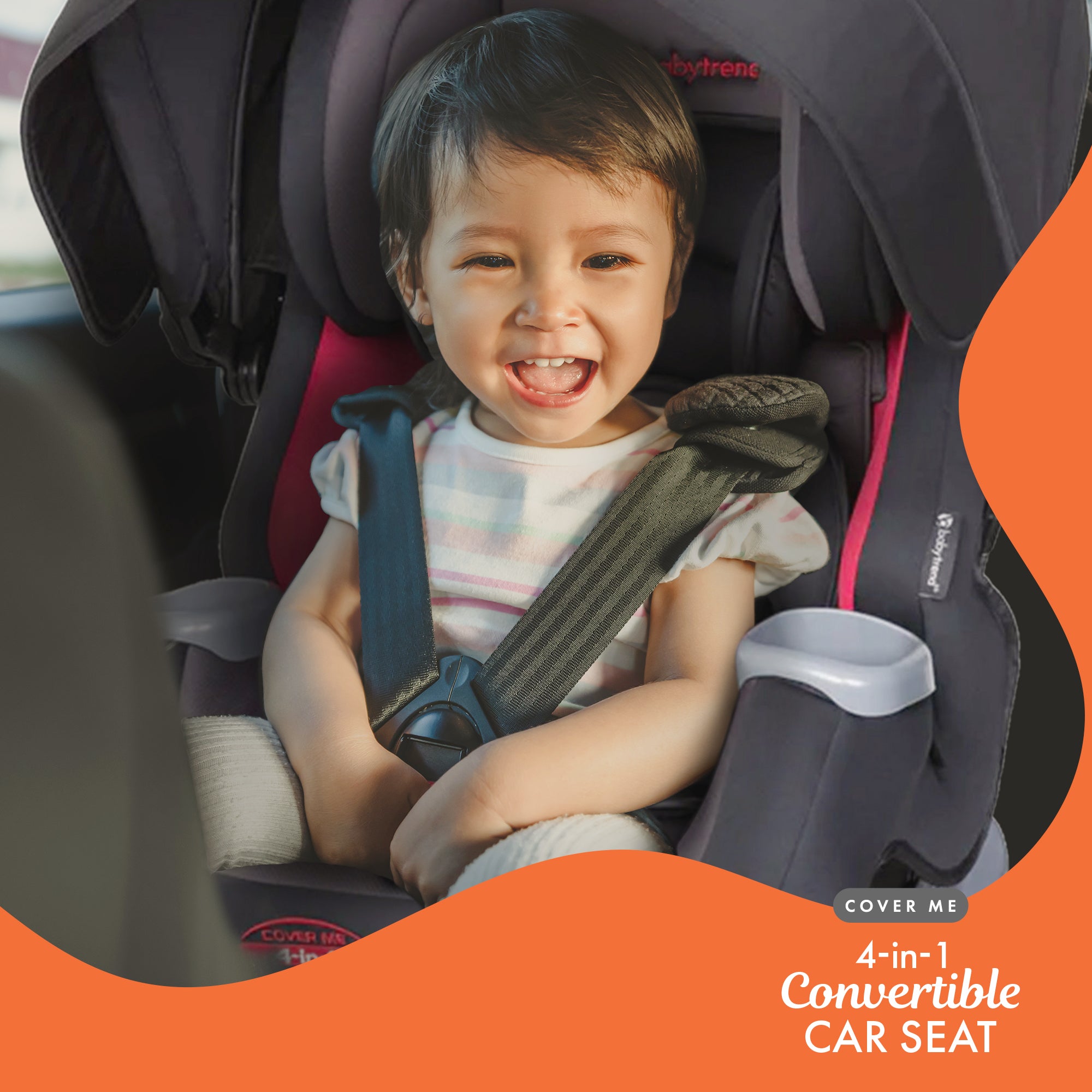 Baby Trend Cover Me 4 in 1 Convertible Car Seat w/ Canopy, Scooter (Open Box)