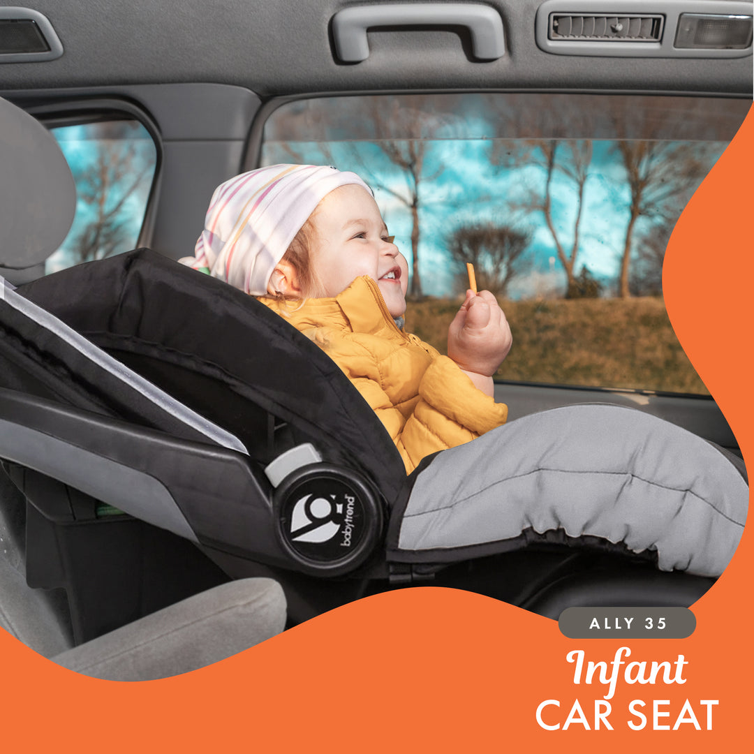 Baby Trend Ally Baby Infant Car Seat Travel System with Cover, 2-Pack, Stormy - VMInnovations