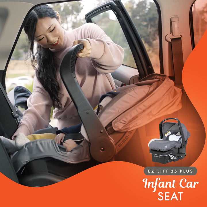 Baby Trend Sit N' Stand Double Stroller with EZ-Lift Car Seat (2 Pack), Magnolia - VMInnovations