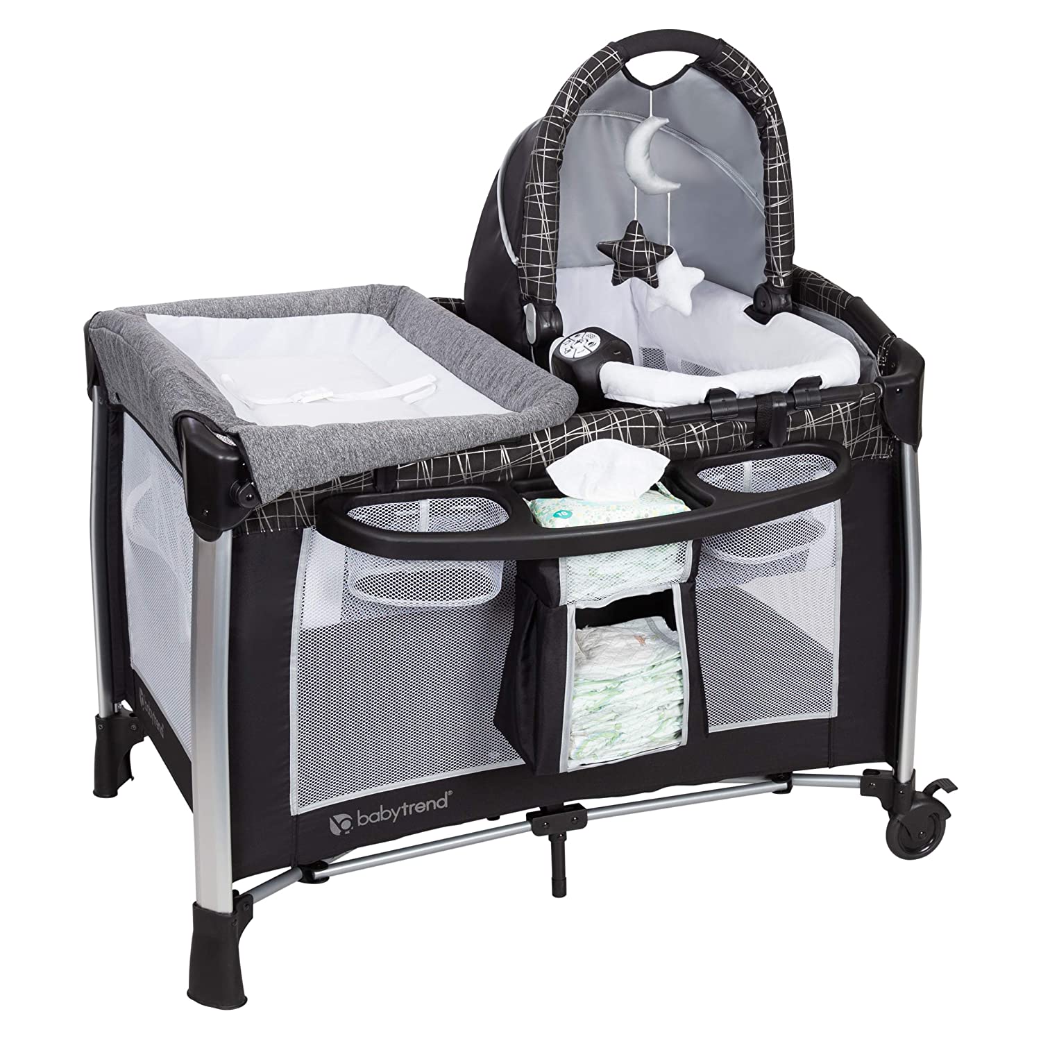 Baby Trend GoLite ELX Unisex Portable Deluxe Infant Play Nursery Center, Phoenix - VMInnovations