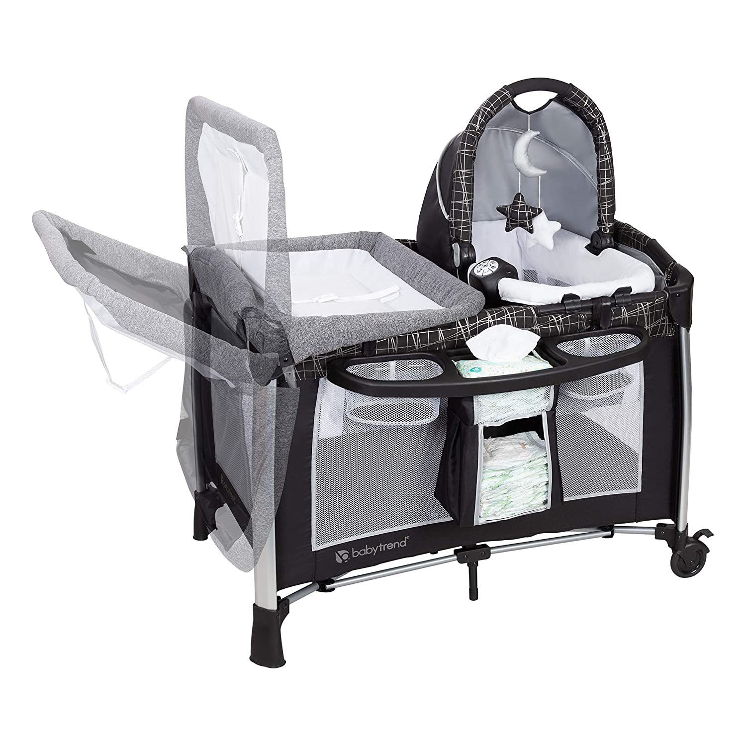 Baby Trend GoLite ELX Unisex Portable Deluxe Infant Play Nursery Center, Phoenix - VMInnovations