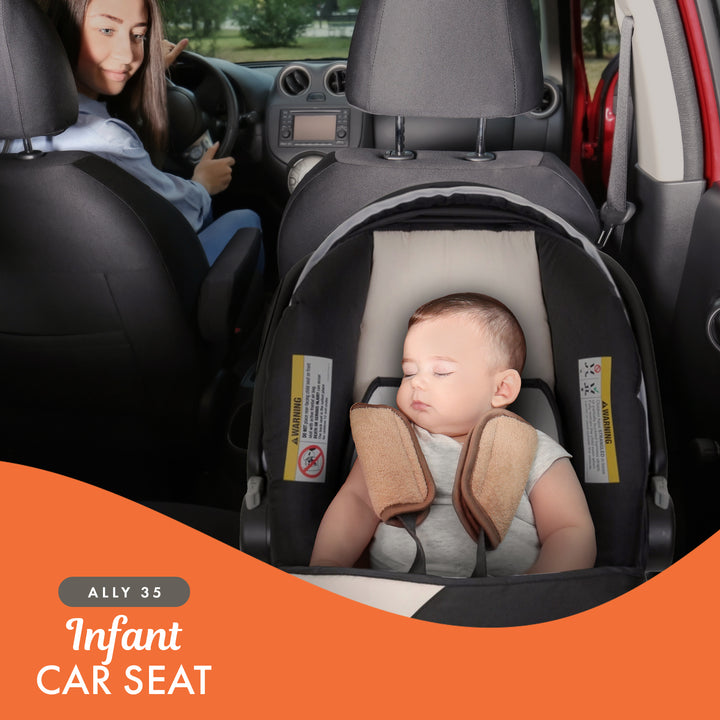 Baby Trend Ally Newborn Baby Infant Car Seat Travel System Cover, 2 Pack, Khaki - VMInnovations