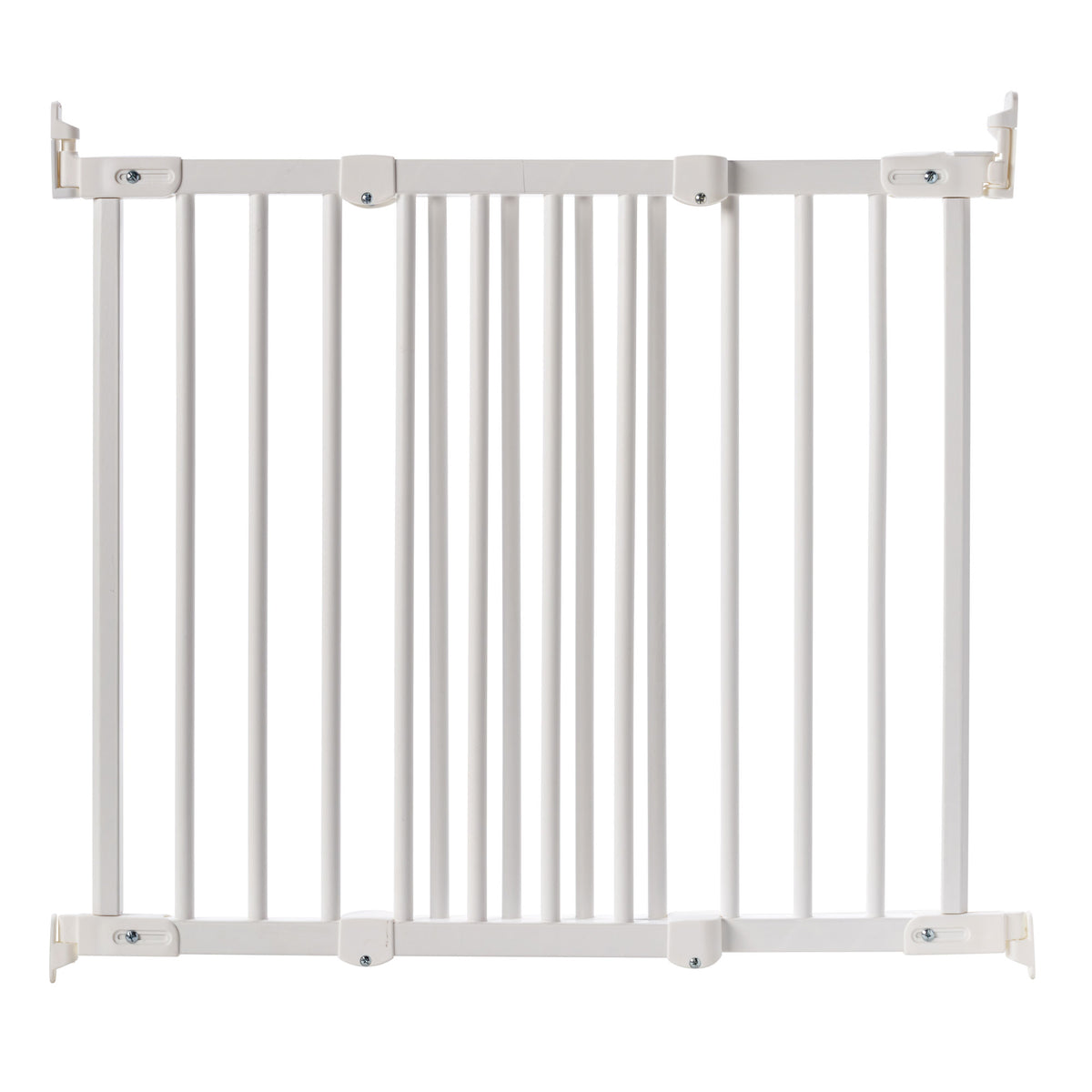 BabyDan FlexiFit Wooden Adjustable 42" Wall Mounted Baby Safety Gate (2 Pack)