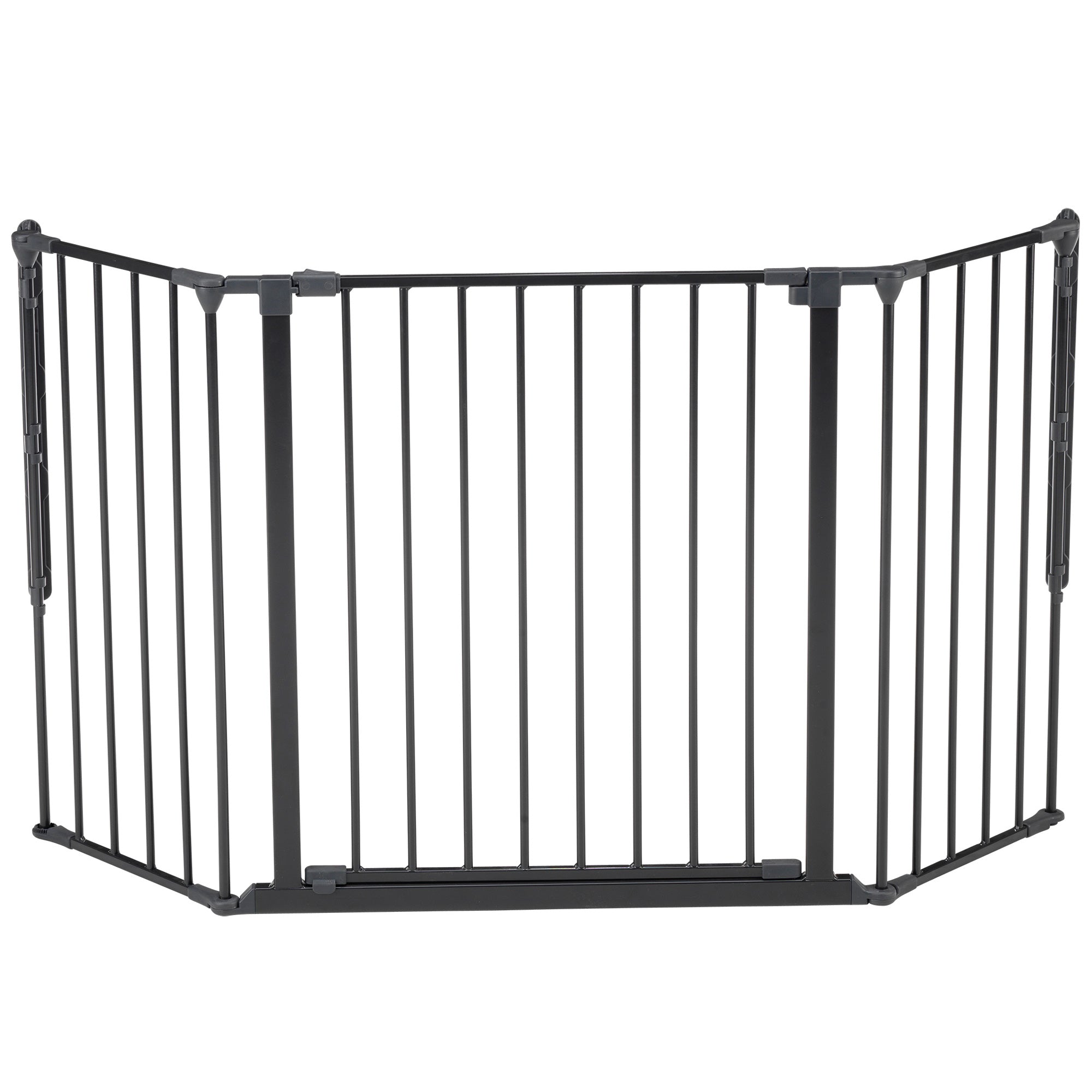 BabyDan Flex Medium 35-58 Inch Wall Mounted Baby Safety Gate, Black (Used)
