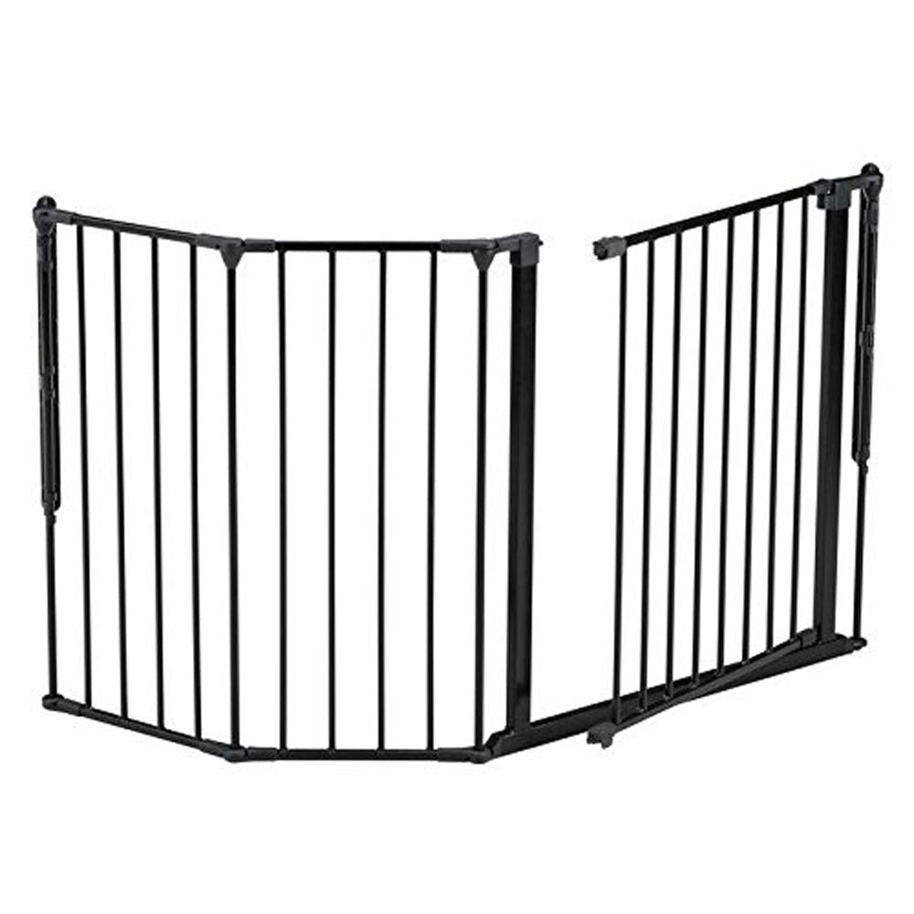 BabyDan Flex Medium 35-58 Inch Wall Mounted Baby Safety Gate, Black (Used)