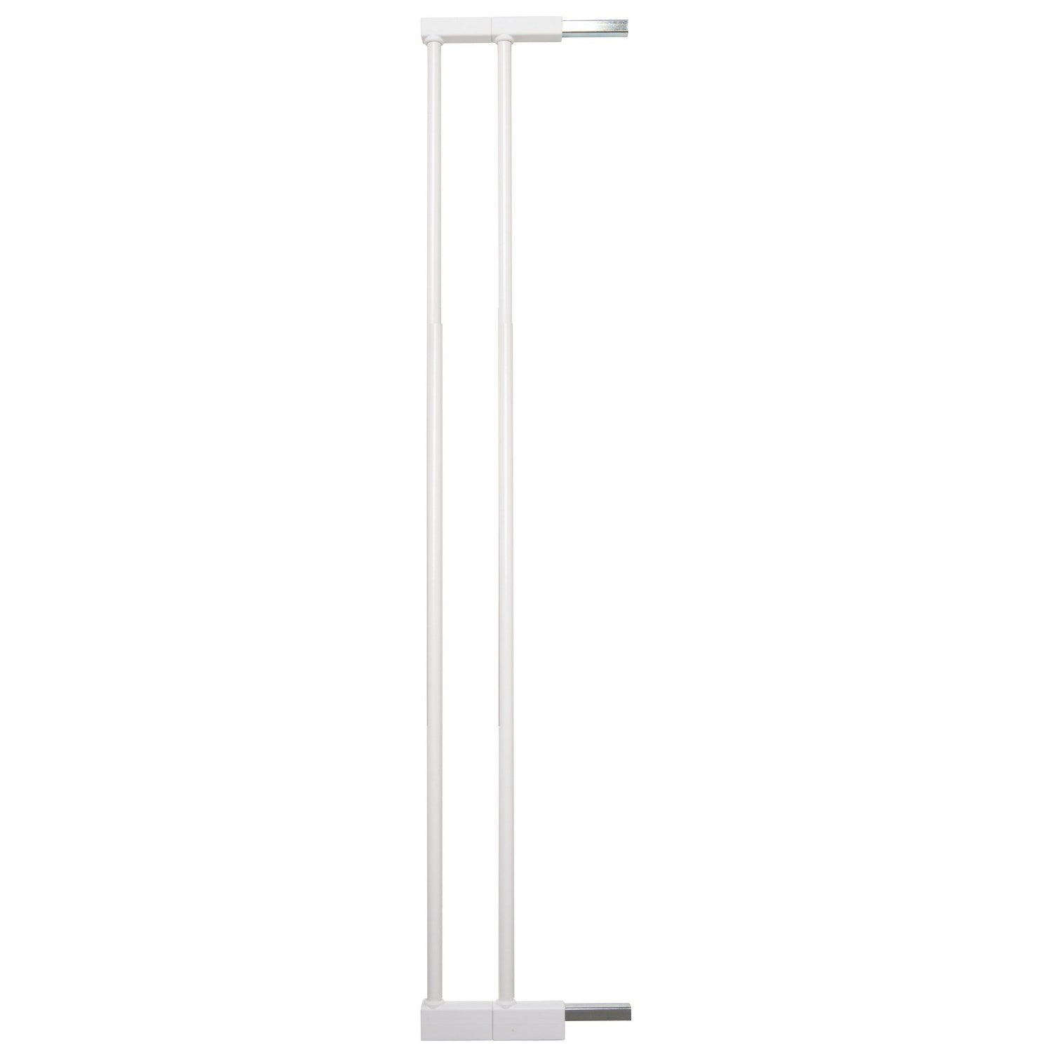 BabyDan Scandinavian 31 Inch Pet Safety Gate & 2-Pack Gate Extensions, White