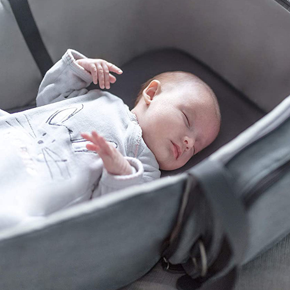 Babymoov 3 in 1 Newborn Travelnest Comfy Portable Bassinet and Diaper Bag, Gray - VMInnovations
