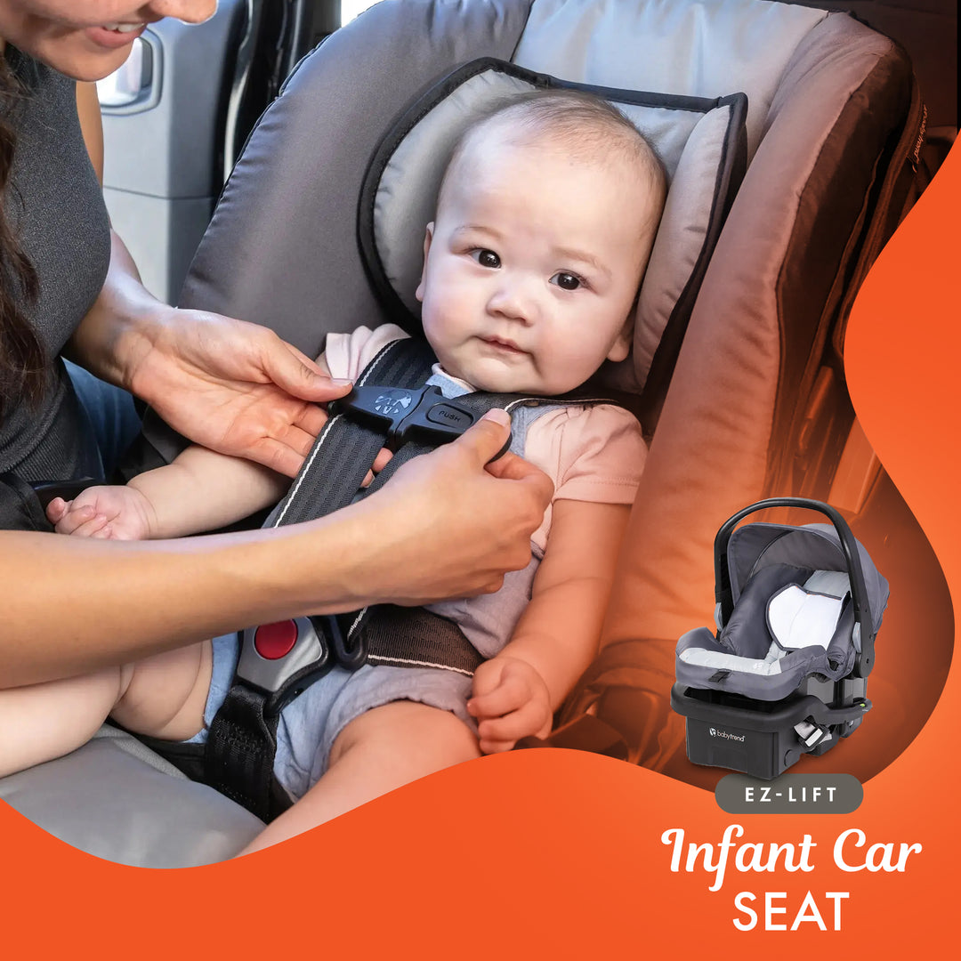 Baby Trend Travel System, Stroller and Car Seat Combo, Journey Jogger, Grey - VMInnovations