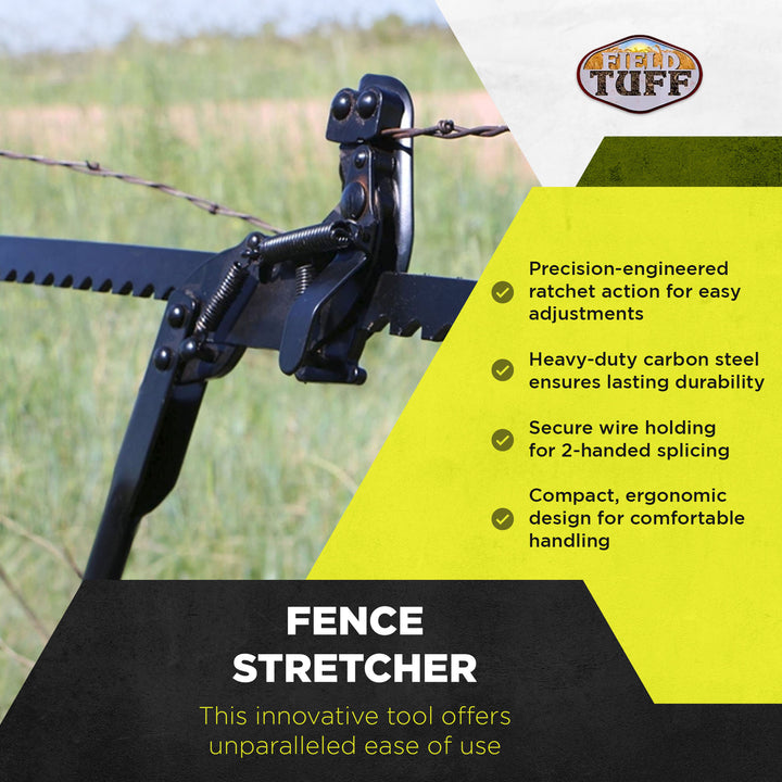 Field Tuff Fence Stretcher with Ratchet Action for High Tensile or Barbed Wire - VMInnovations