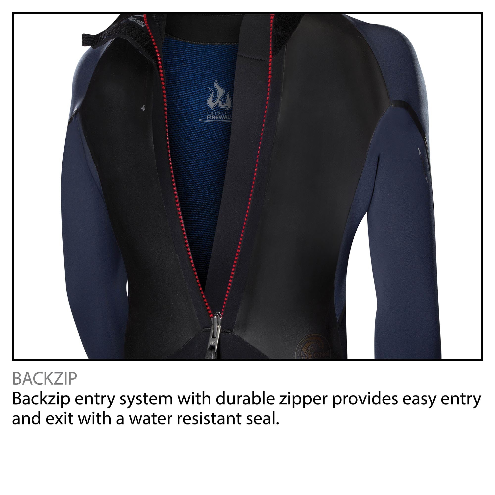 O'Neill Reactor II 3/2 MM Back Zip Full Body Wetsuit, X Large, Black (Open Box)