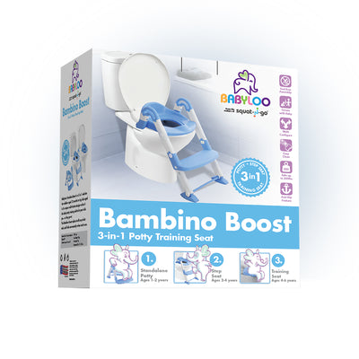 Babyloo 3 In 1 Booster Potty Training System for 1-4 Year Olds, Blue (Open Box)