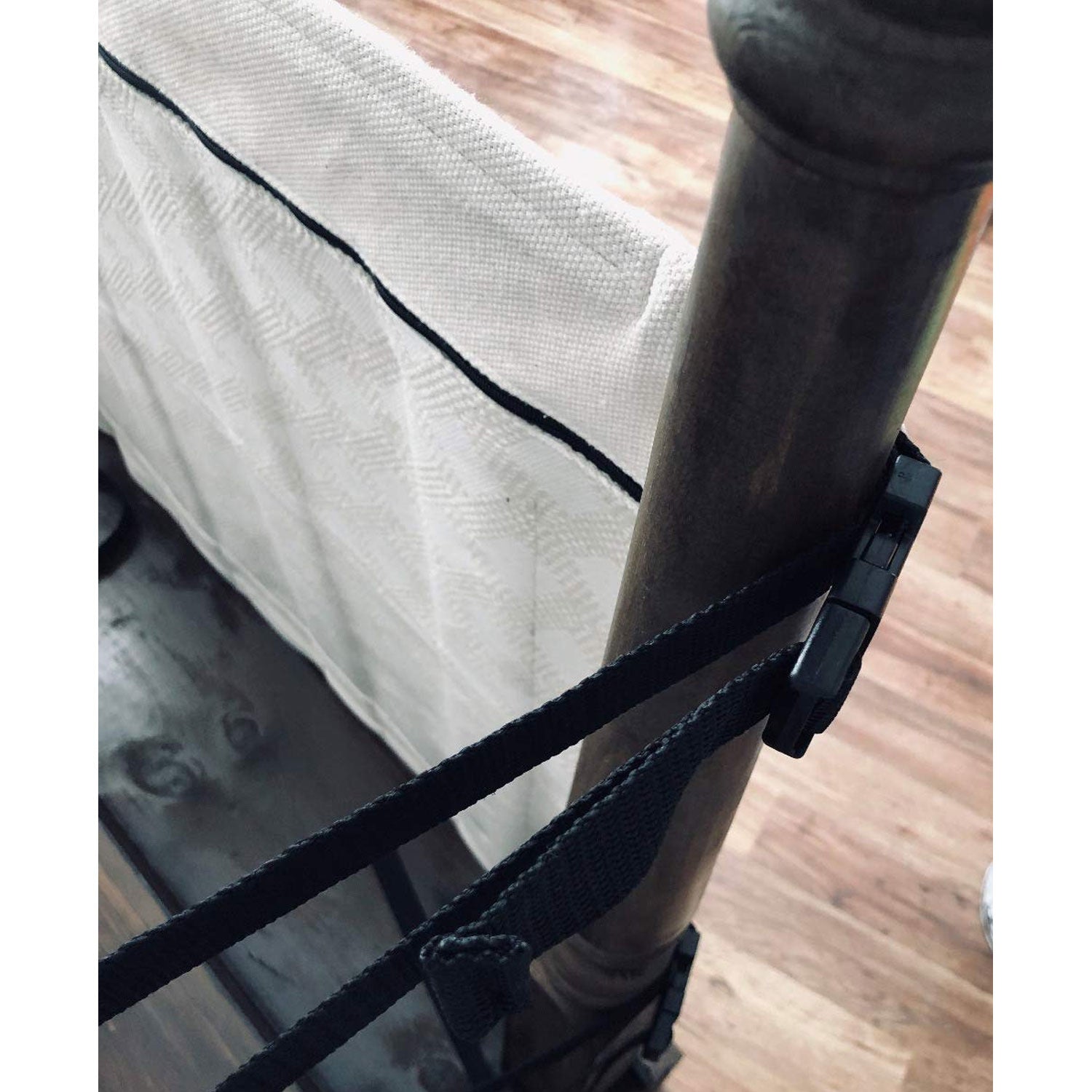 THE STAIR BARRIER 42 to 52 Inch Baby/Pet Gate, Burlap Khaki (Open Box)