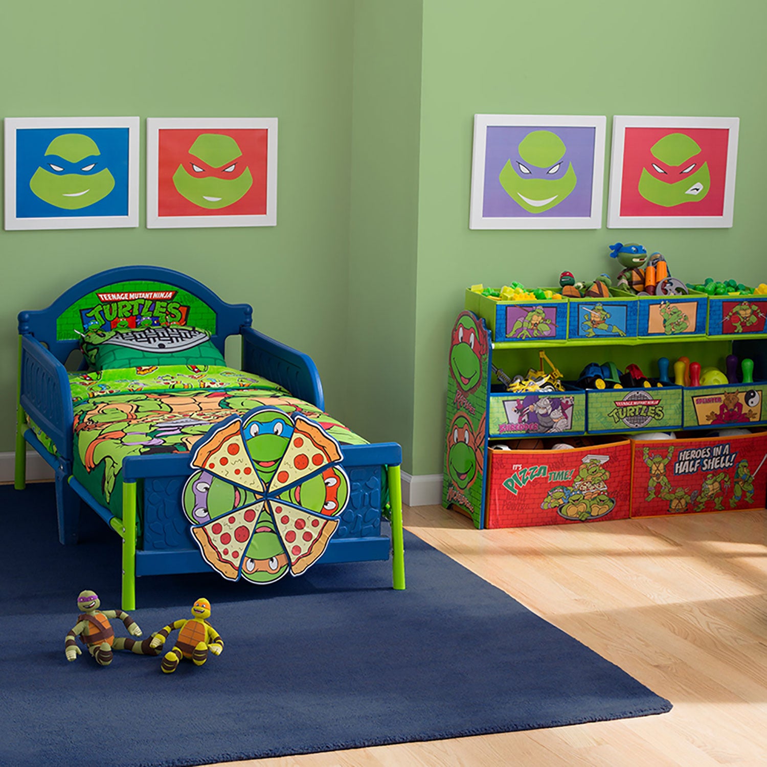 Delta Children Teenage Mutant Ninja Turtles 3D Design Easy Access Toddler Bed