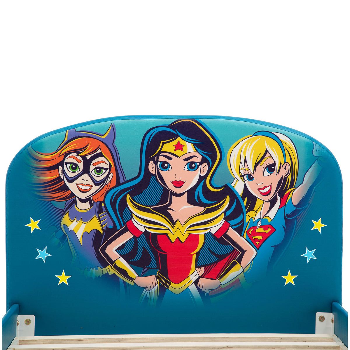 Delta Children DC Comics Super Hero Girls Upholstered Kids Twin Bed (Open Box)