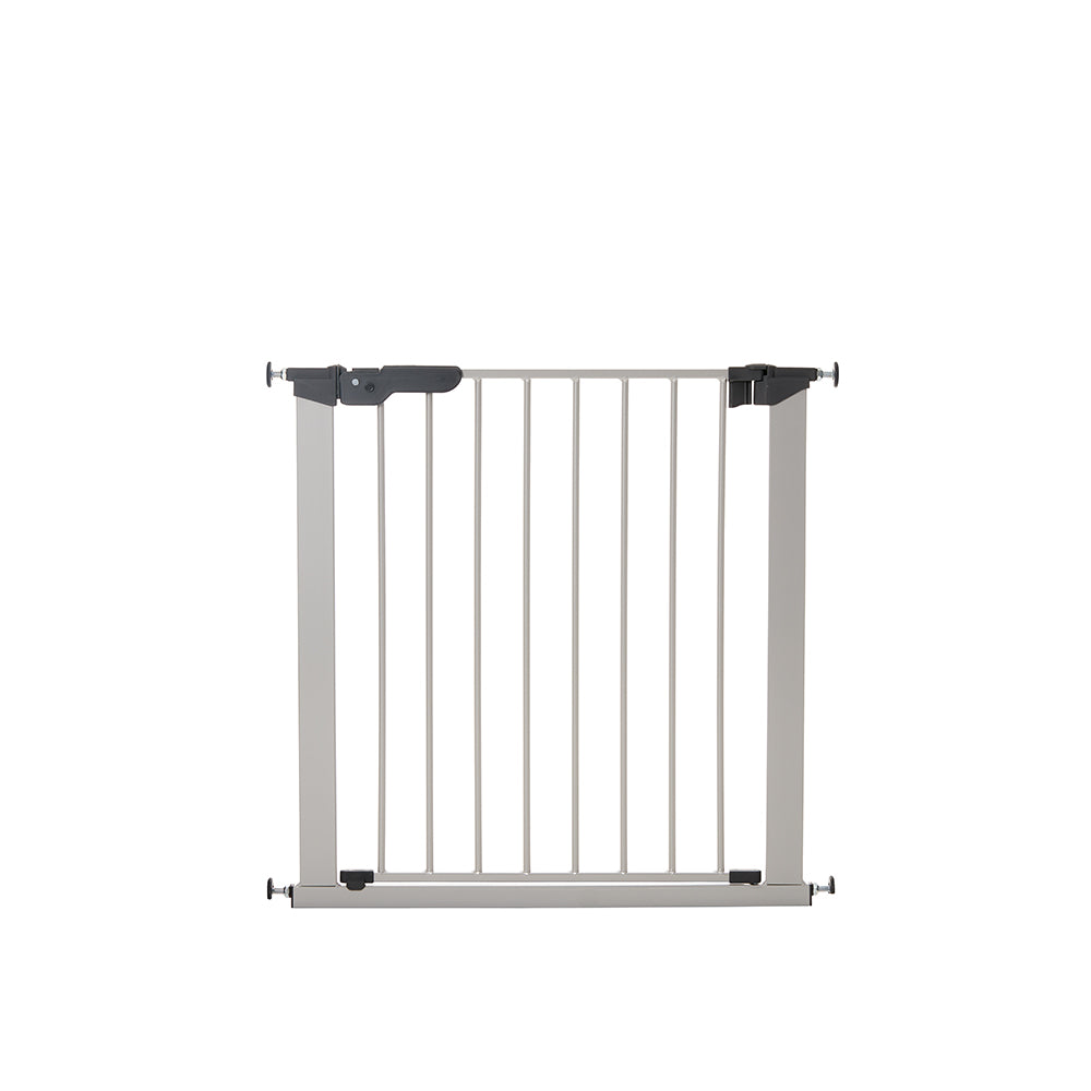 BabyDan Premier True Pressure Fit 28.9-36.7" Baby Gate w/ Extension Kit, Silver - VMInnovations