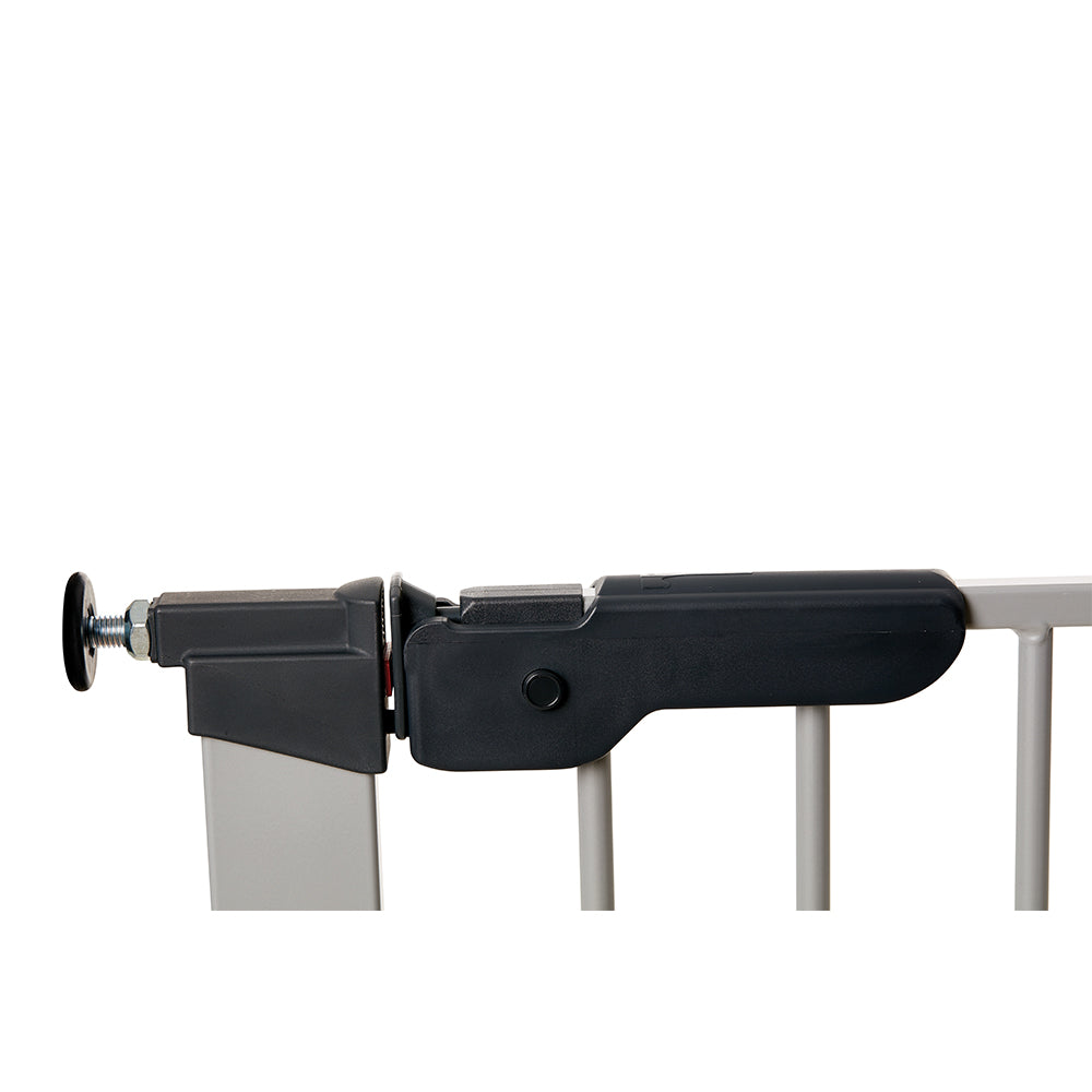 BabyDan Premier True Pressure Fit 28.9-36.7" Baby Gate w/ Extension Kit, Silver - VMInnovations