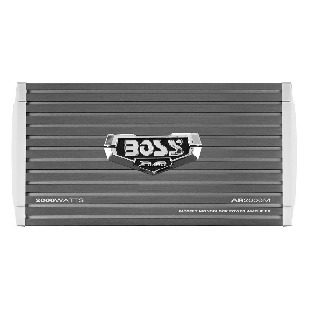Boss AR2000M 2000 Watt 2 Ohm Mono Audio Amplifier and QPower 15" Sub Enclosure - VMInnovations