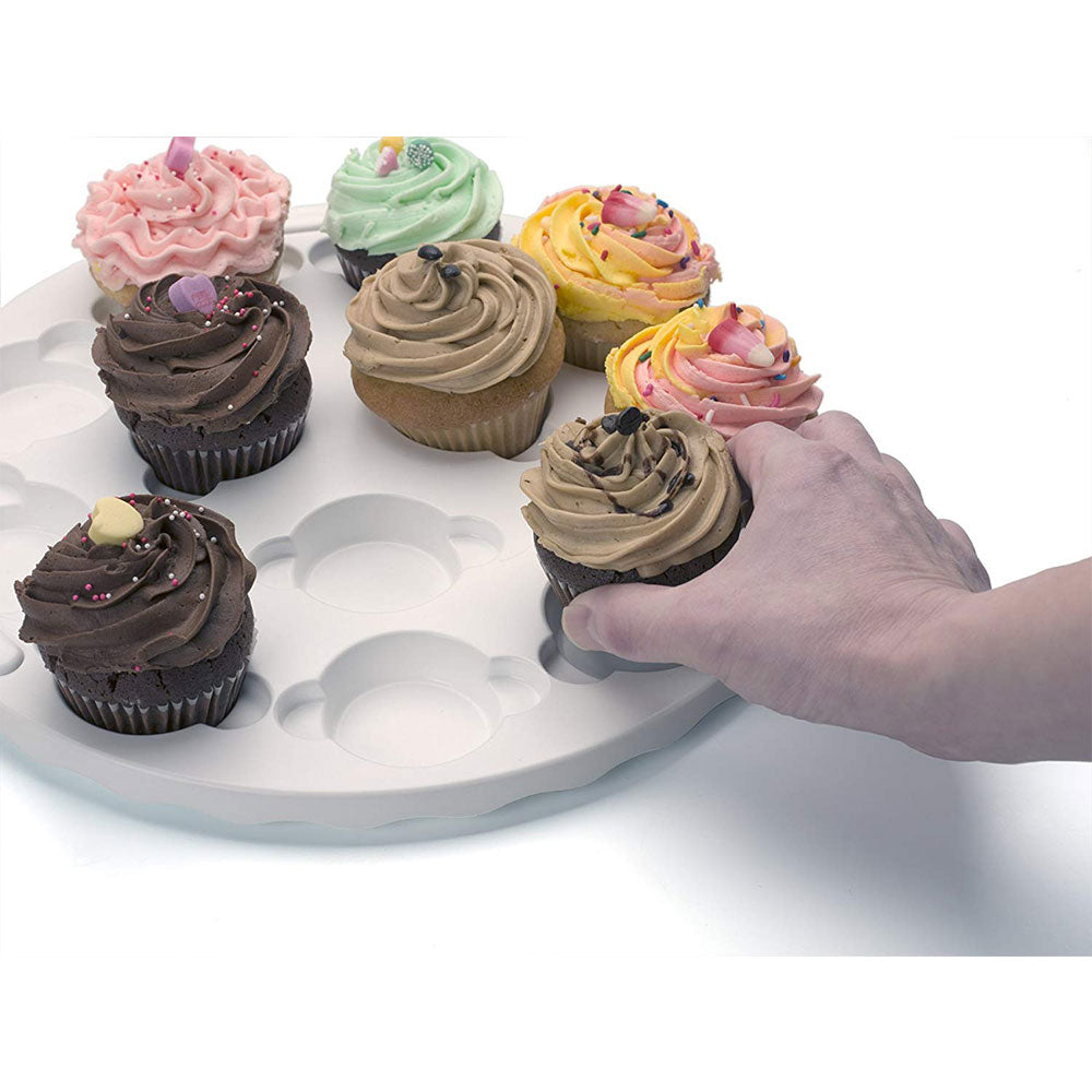Progressive International Prepworks Collapsible Cupcake Carrier, Red (Open Box)