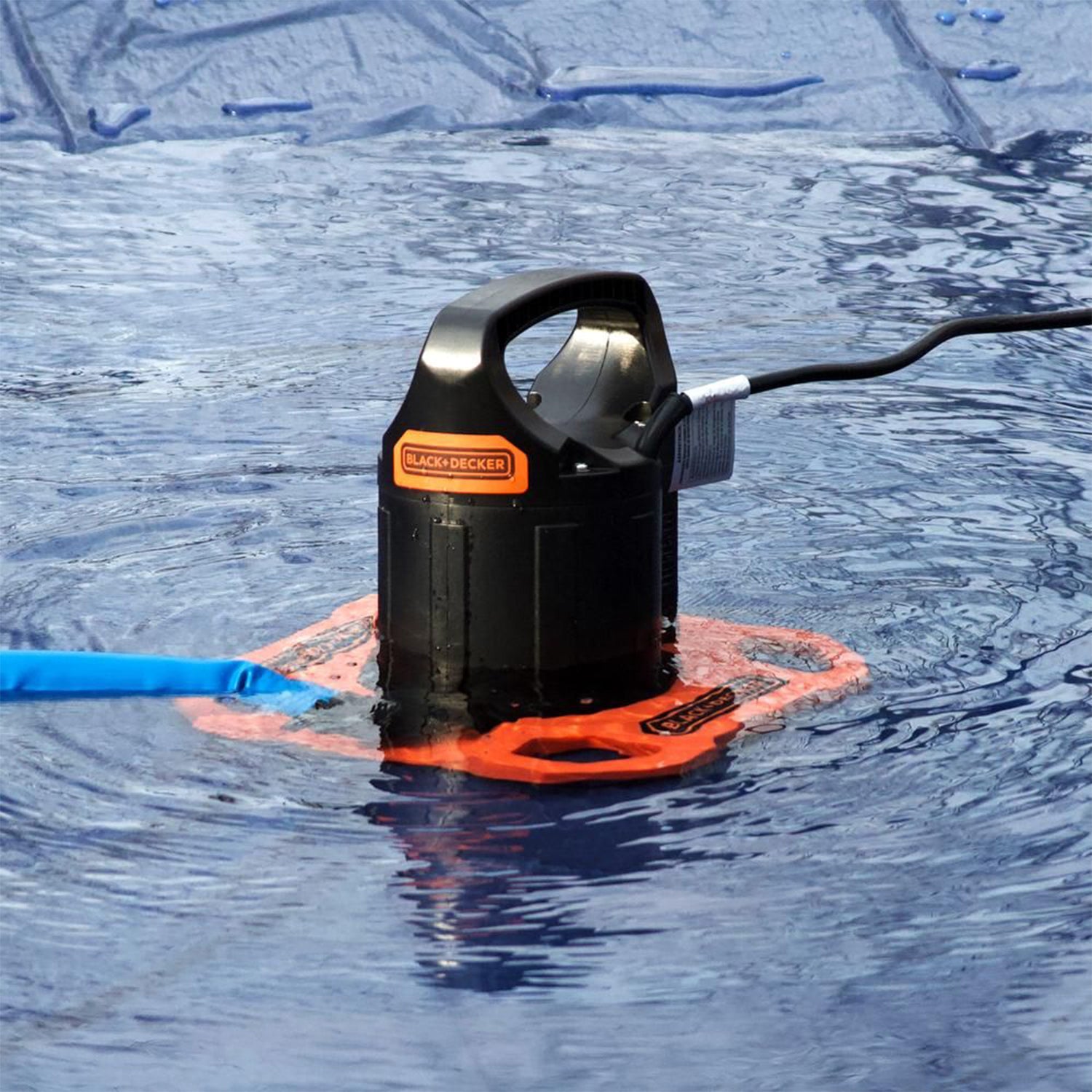Black+Decker 1500 GPH Submersible Pool Cover Pump w/ Discharge Hose (For Parts) - VMInnovations