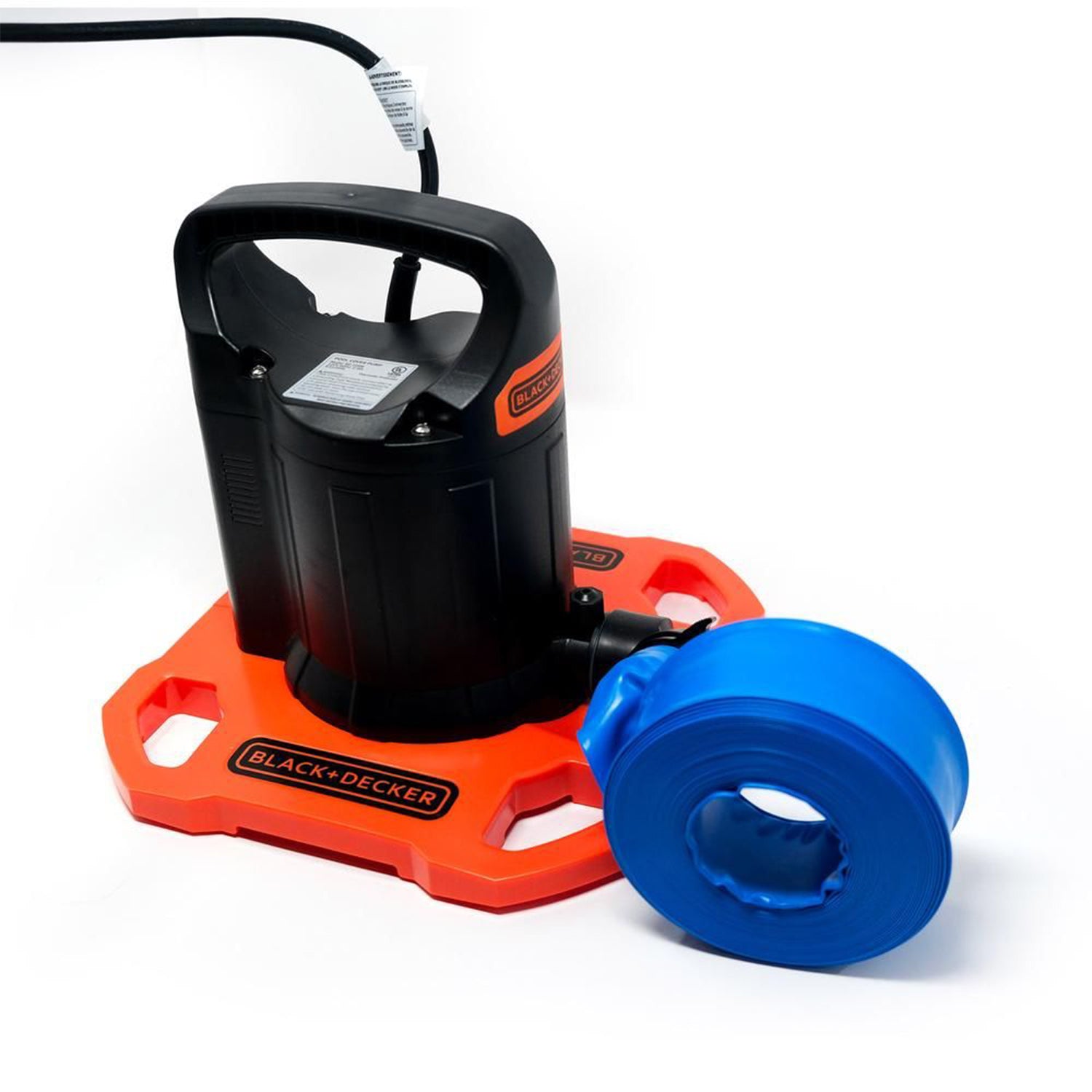 Black+Decker 1500 GPH Submersible Pool Cover Pump w/ Discharge Hose (For Parts) - VMInnovations