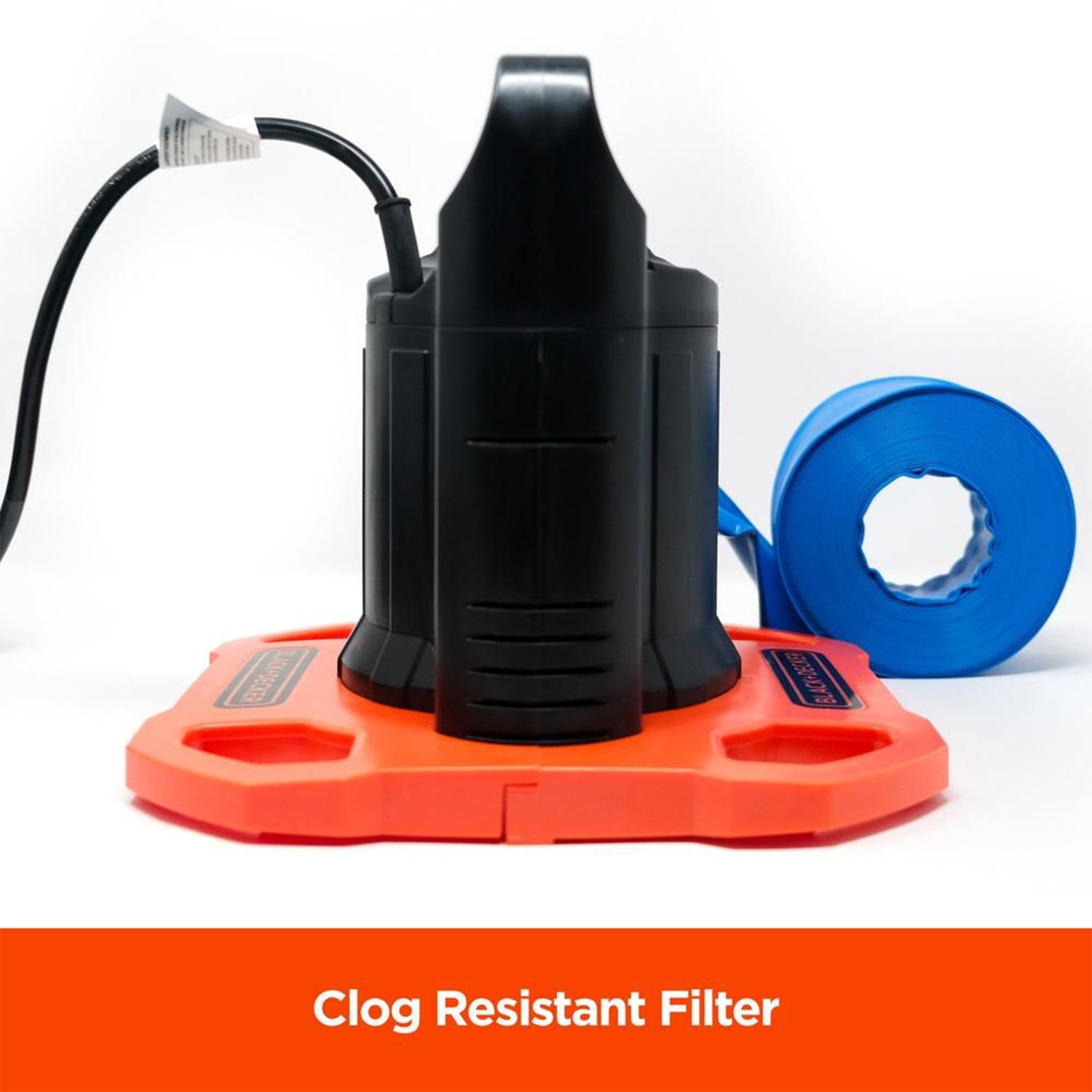 Black+Decker 1500 GPH Submersible Pool Cover Pump w/ Discharge Hose (For Parts) - VMInnovations