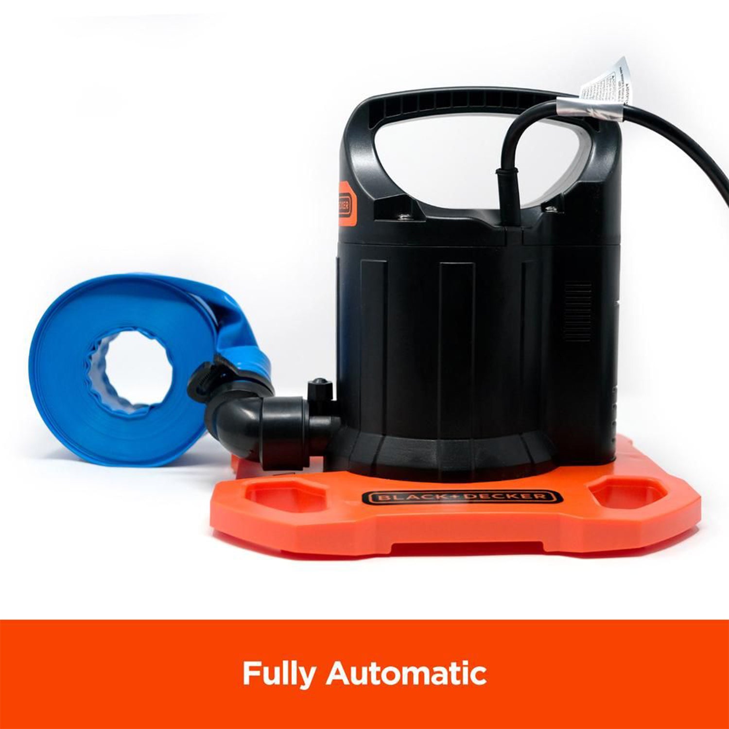 Black+Decker 1500 GPH Submersible Pool Cover Pump w/ Discharge Hose (For Parts) - VMInnovations