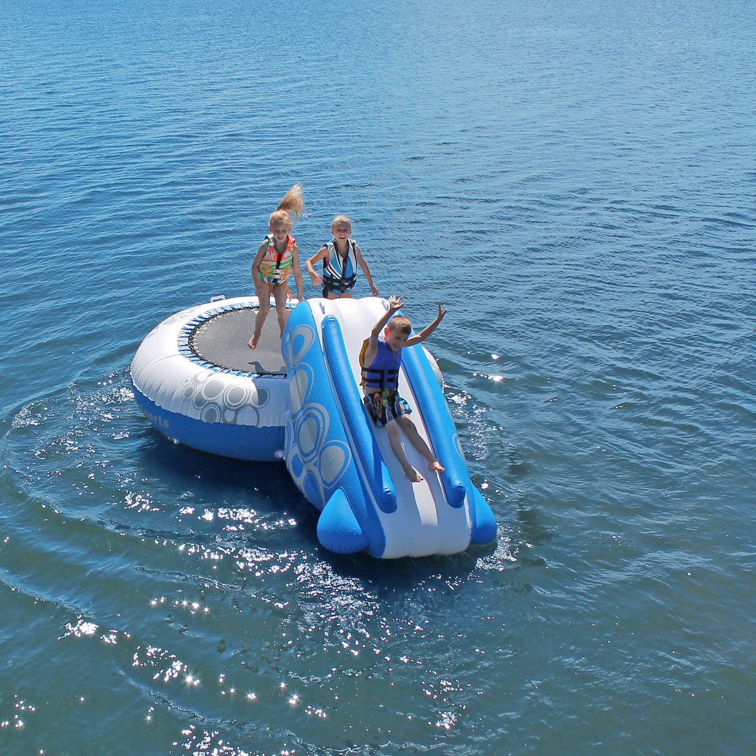 Inflatable 3 Piece Anchor Connection Kit,5 Ft Inflatable Trampoline w/Slide