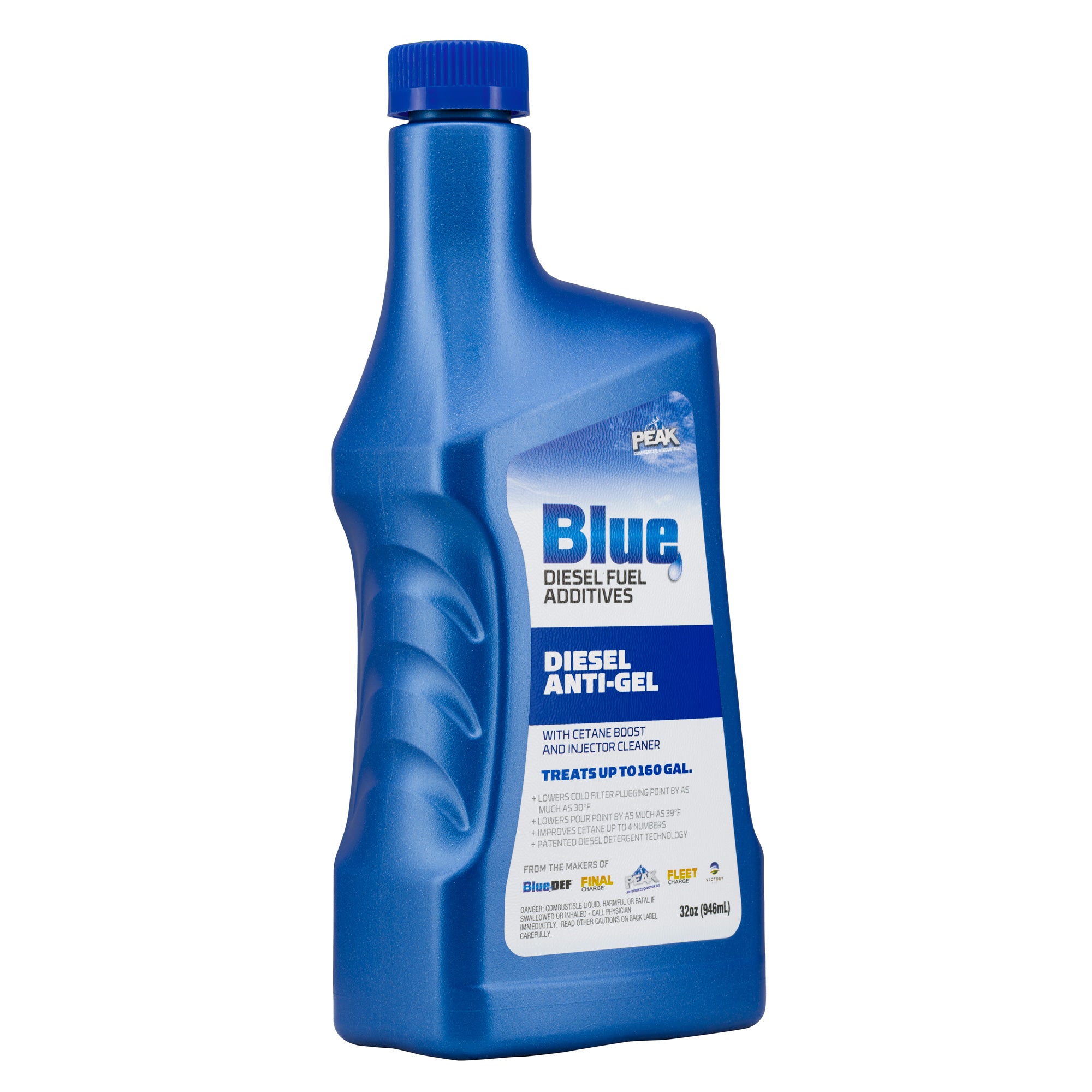 PEAK Blue 32 Ounce Anti-Gel Diesel Fuel Additive for Cold Weather Performance